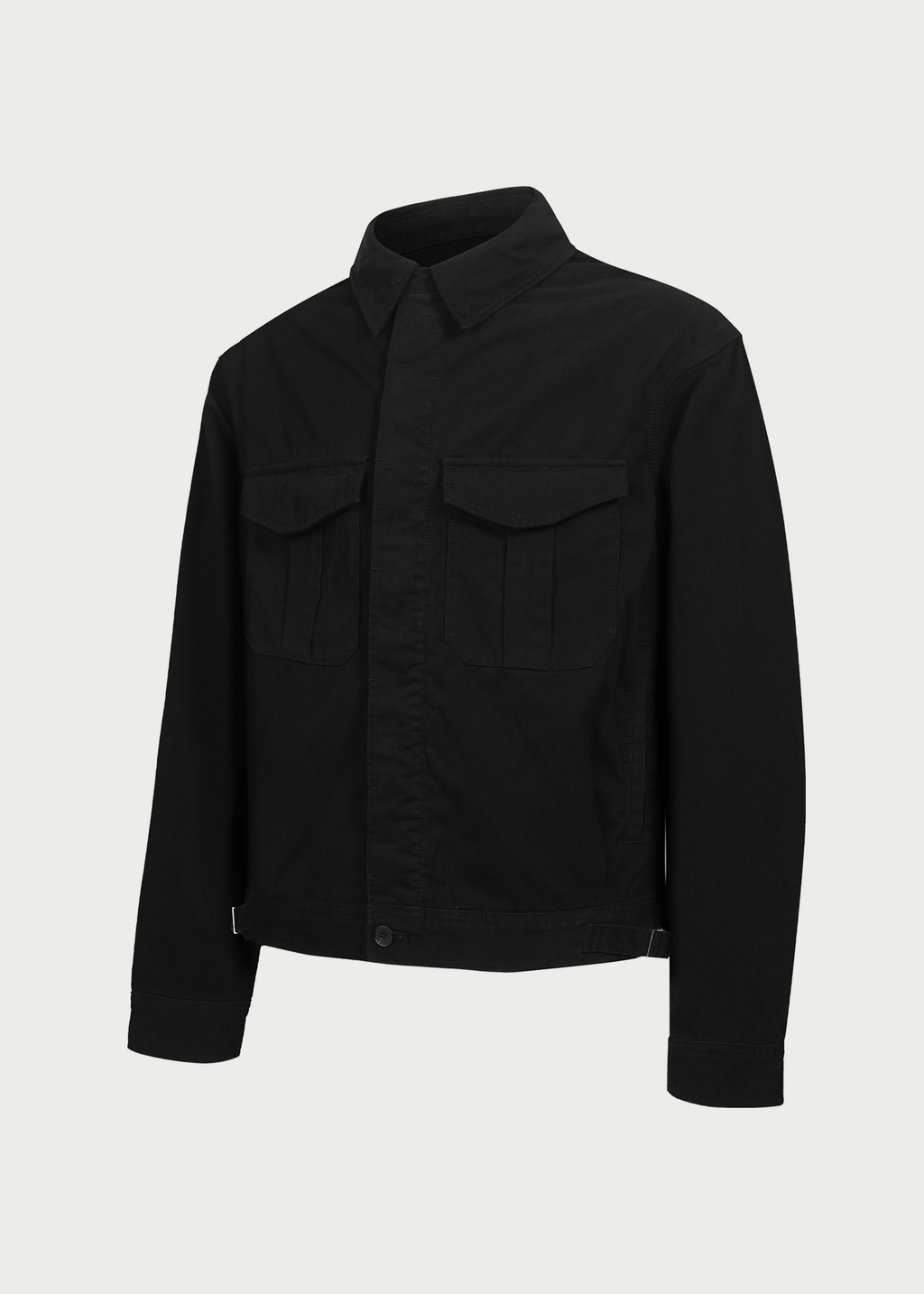 Twill Washed Denim Jacket Black