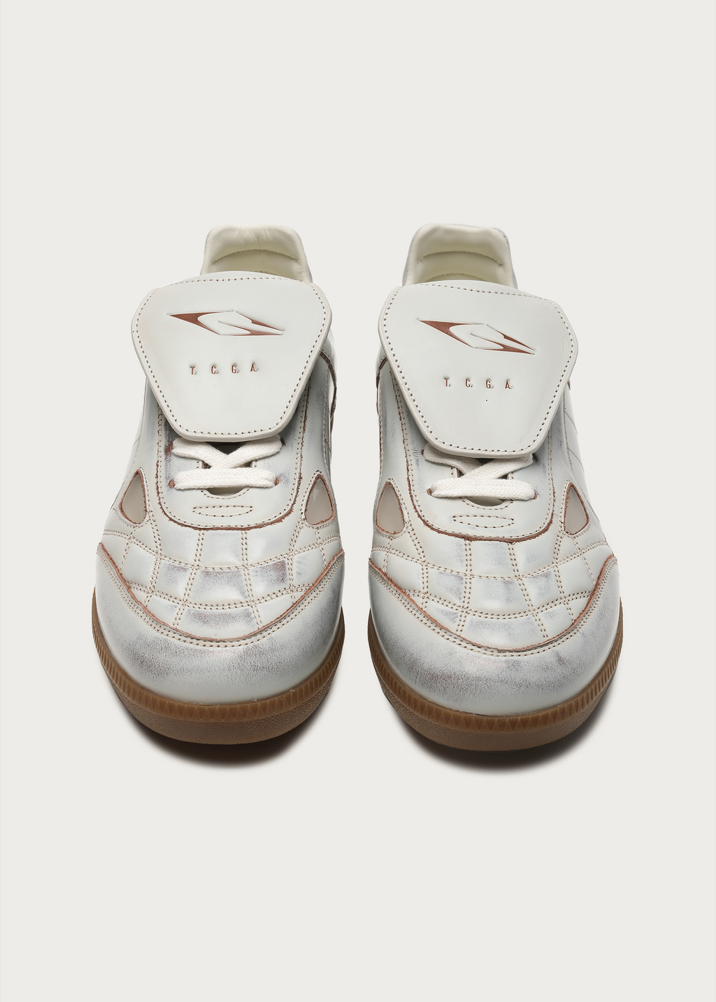 Ramble Sneakers Textured Distressed white