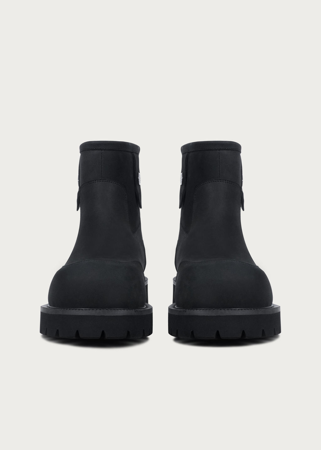 Fleece Mid-Top Snow Boots Matte Black