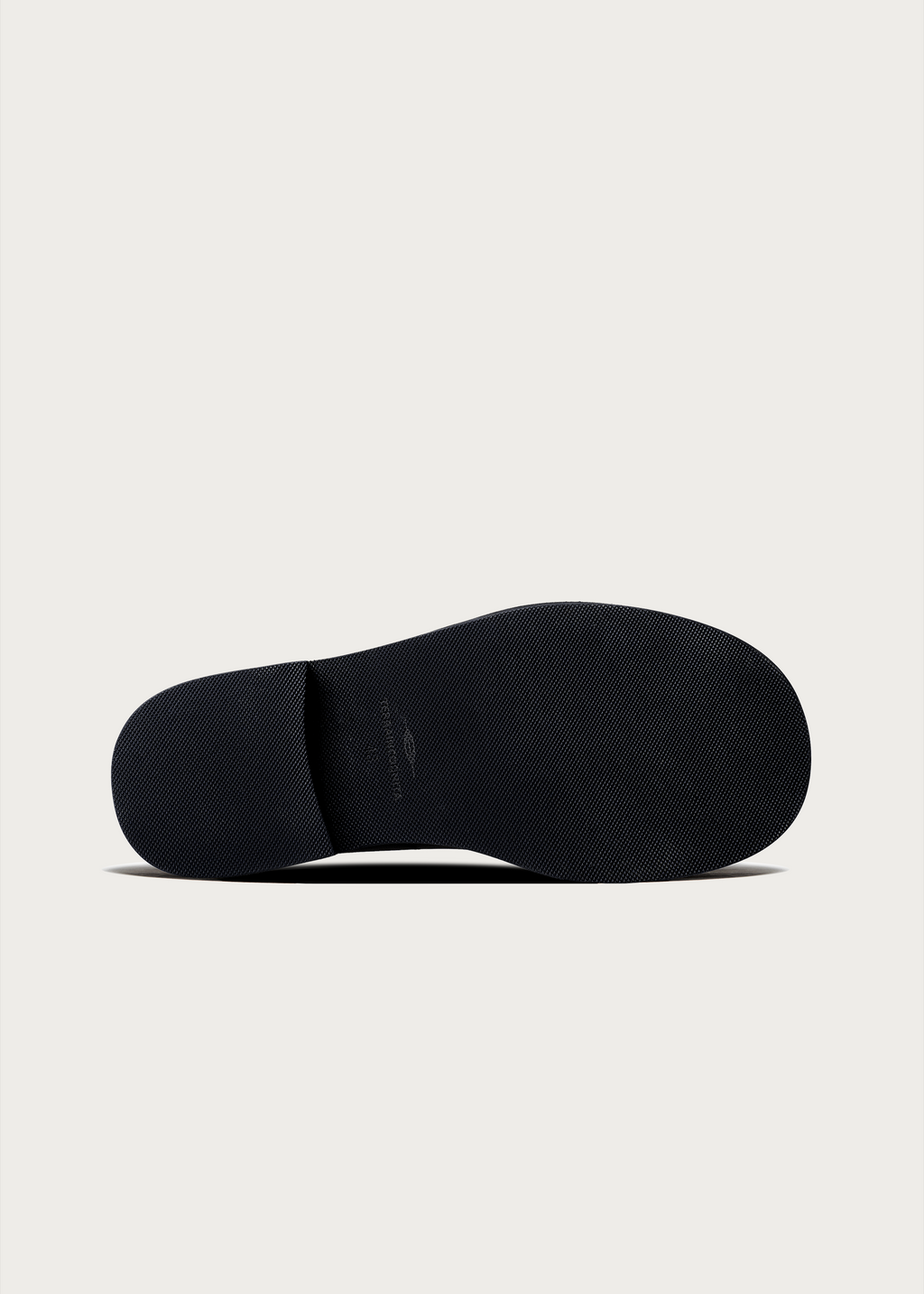 Thick-Soled Leather Derby Shoes Black