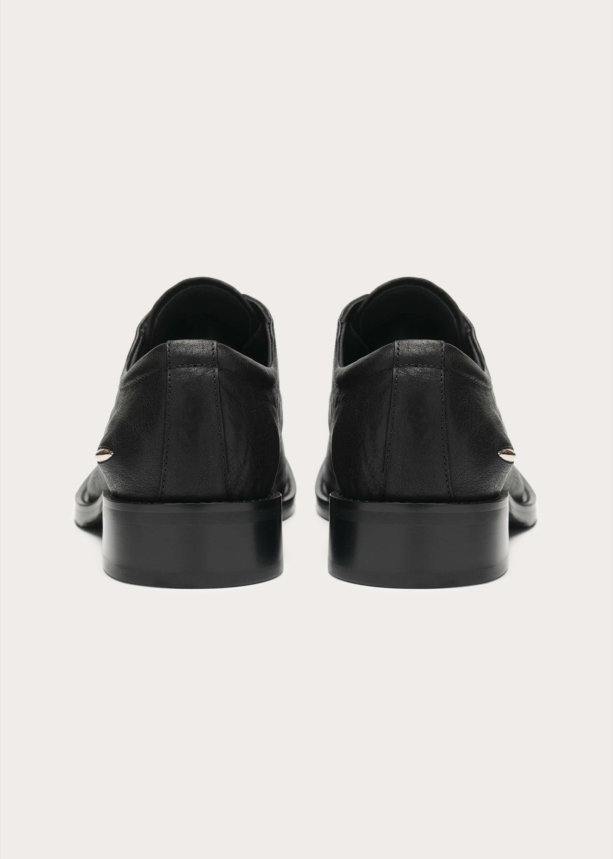 Metal-toe Derby shoes