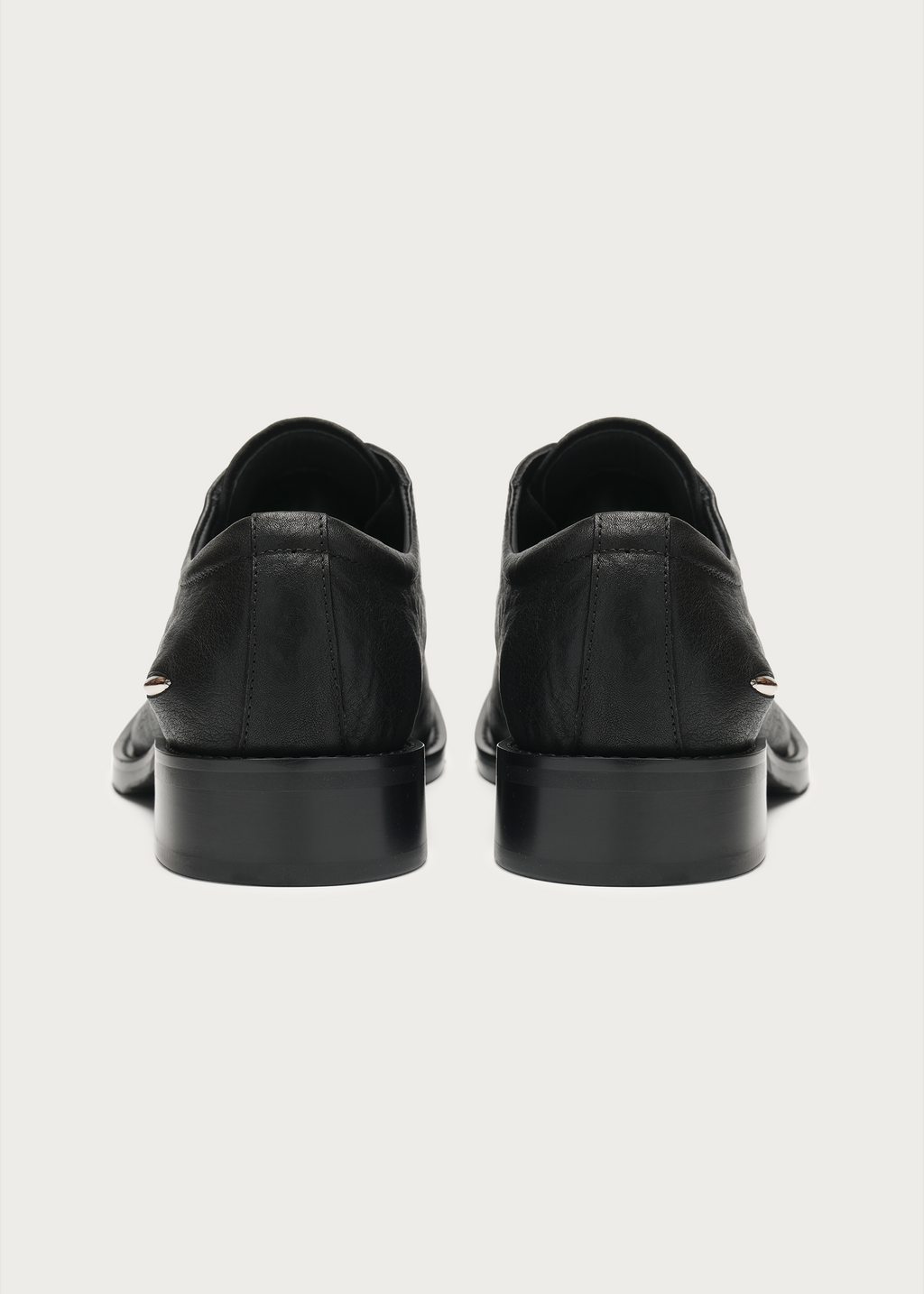Arc Metal-Toe Derby Shoes Black
