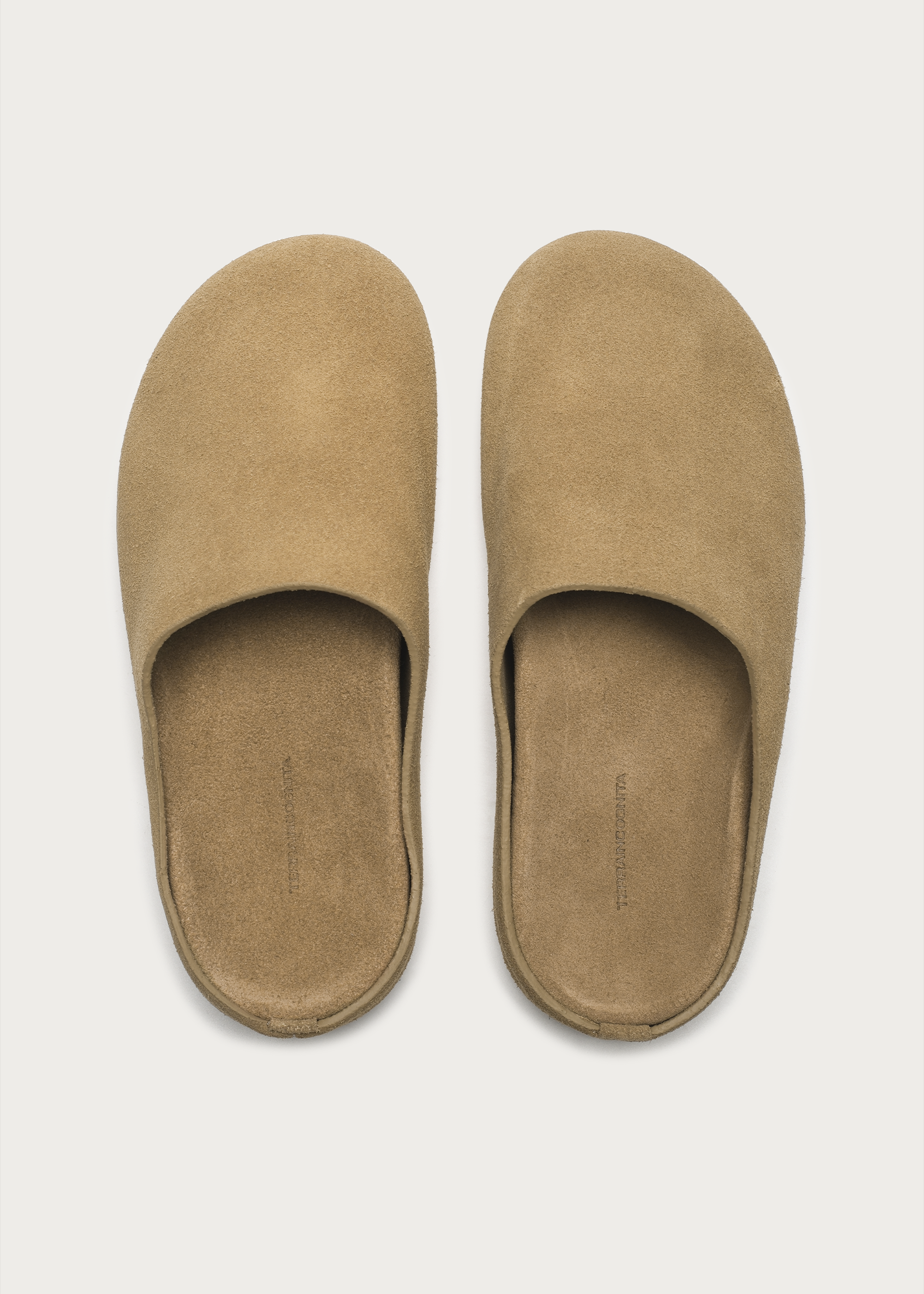 Suede Clogs "Cloud-Feel" Khaki