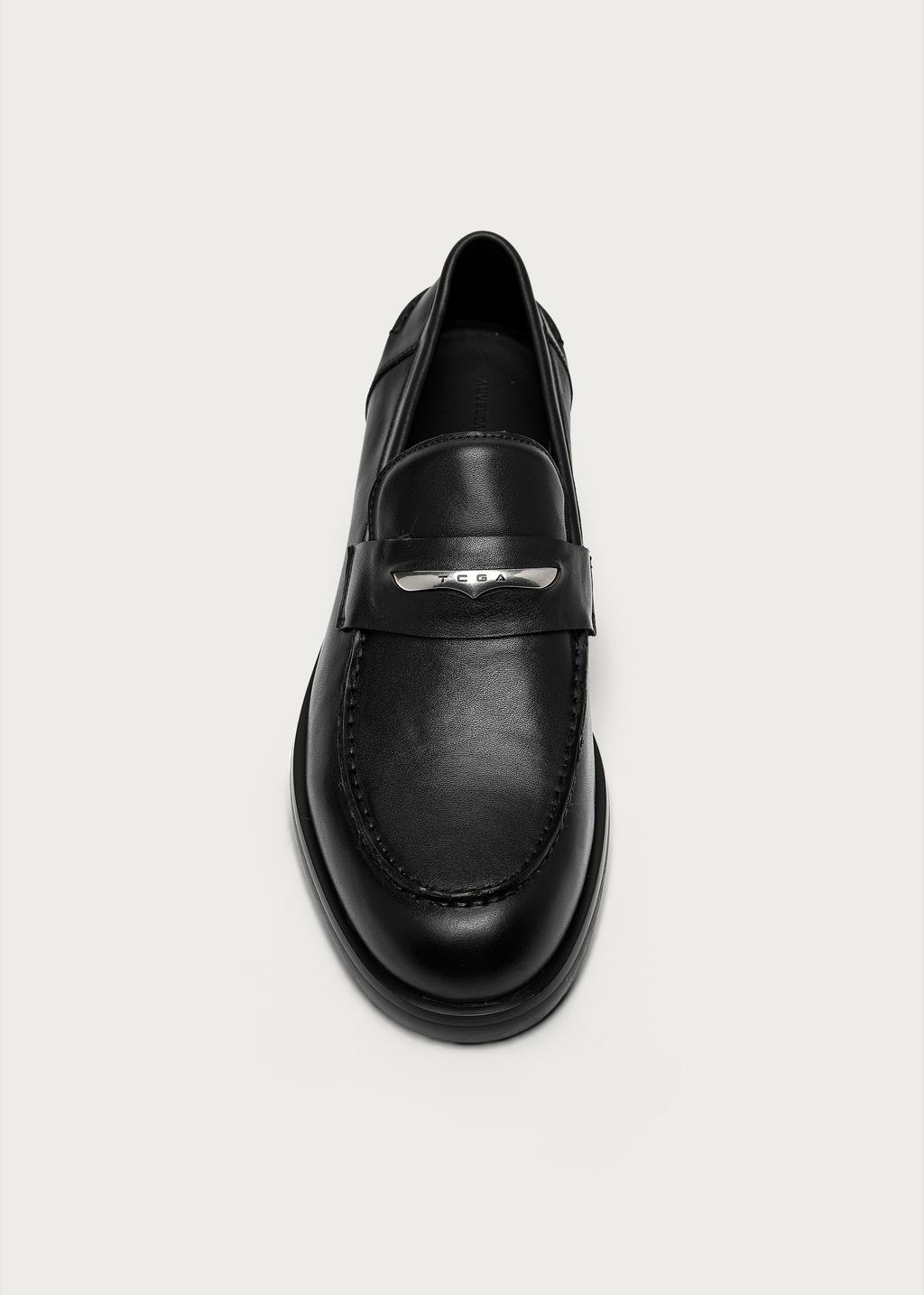 Serein Leather Loafers Black