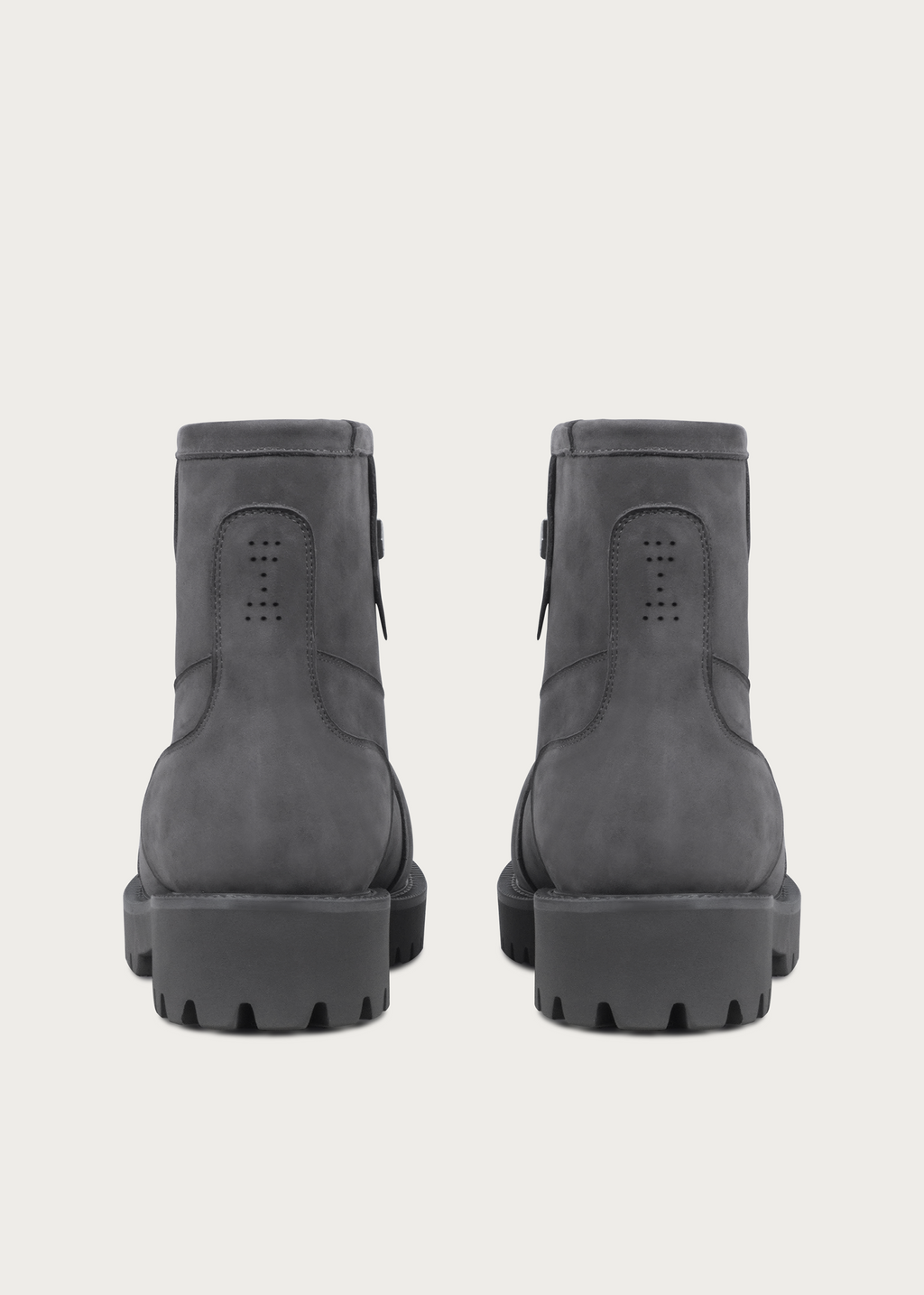 Fleece Mid-Top Snow Boots Misty Gray