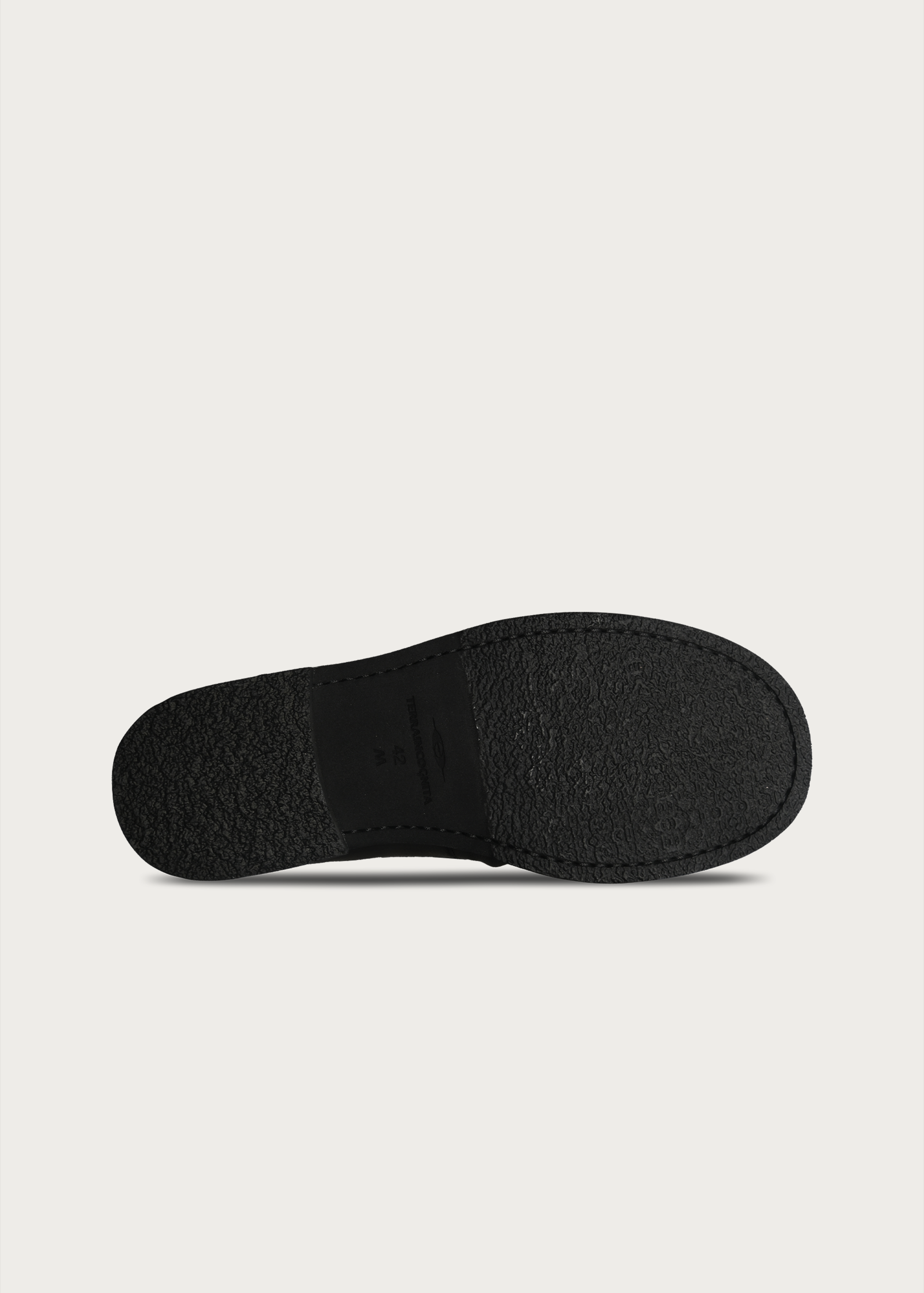 Milled Leather Loafers Black