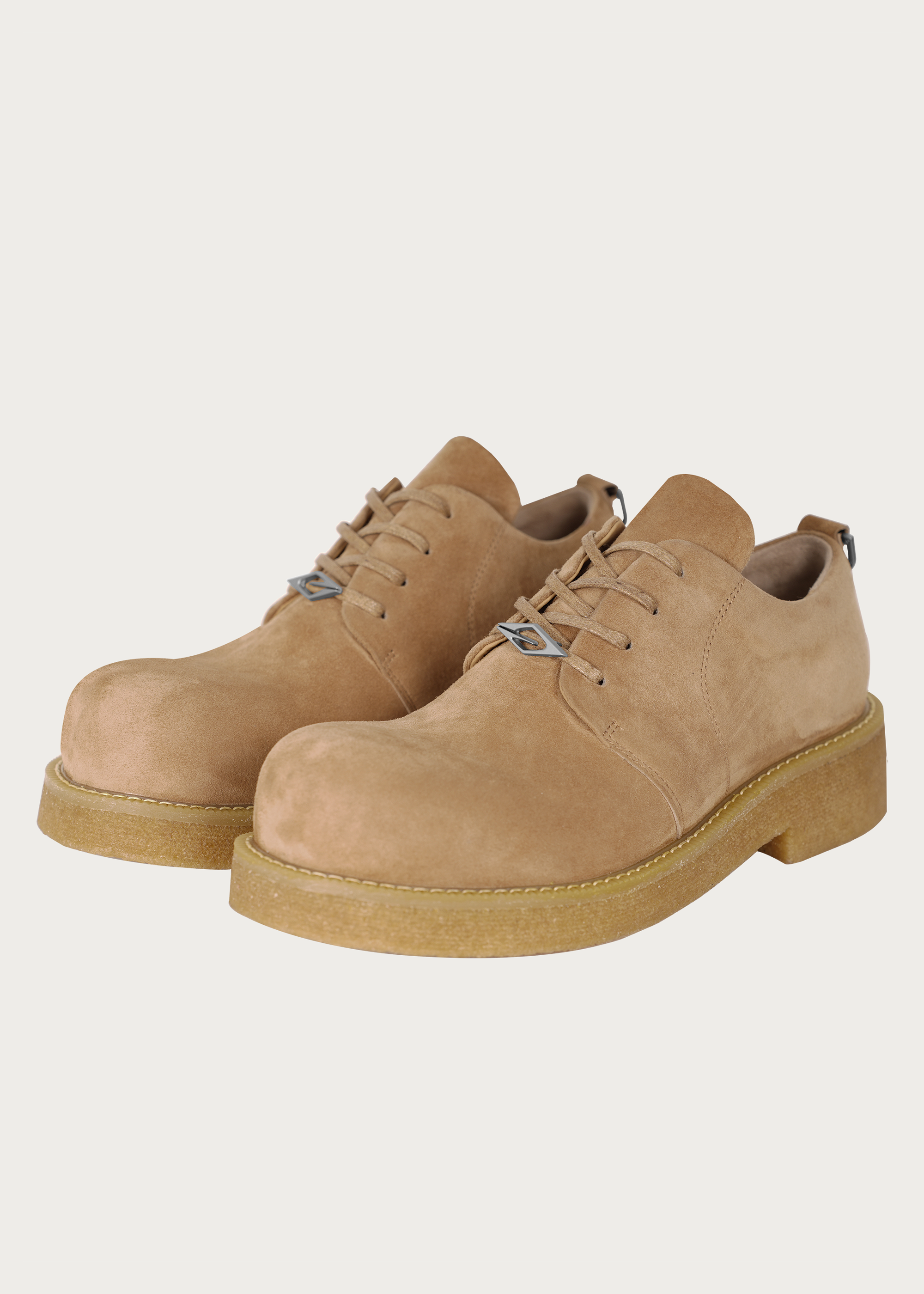 Derby shoes Sheepskin Khaki