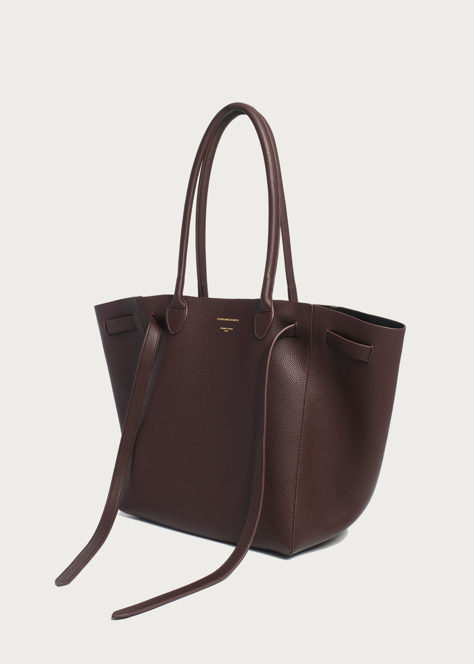 Lychee-Grain Microfiber Leather Large-Capacity Tote Bag Red