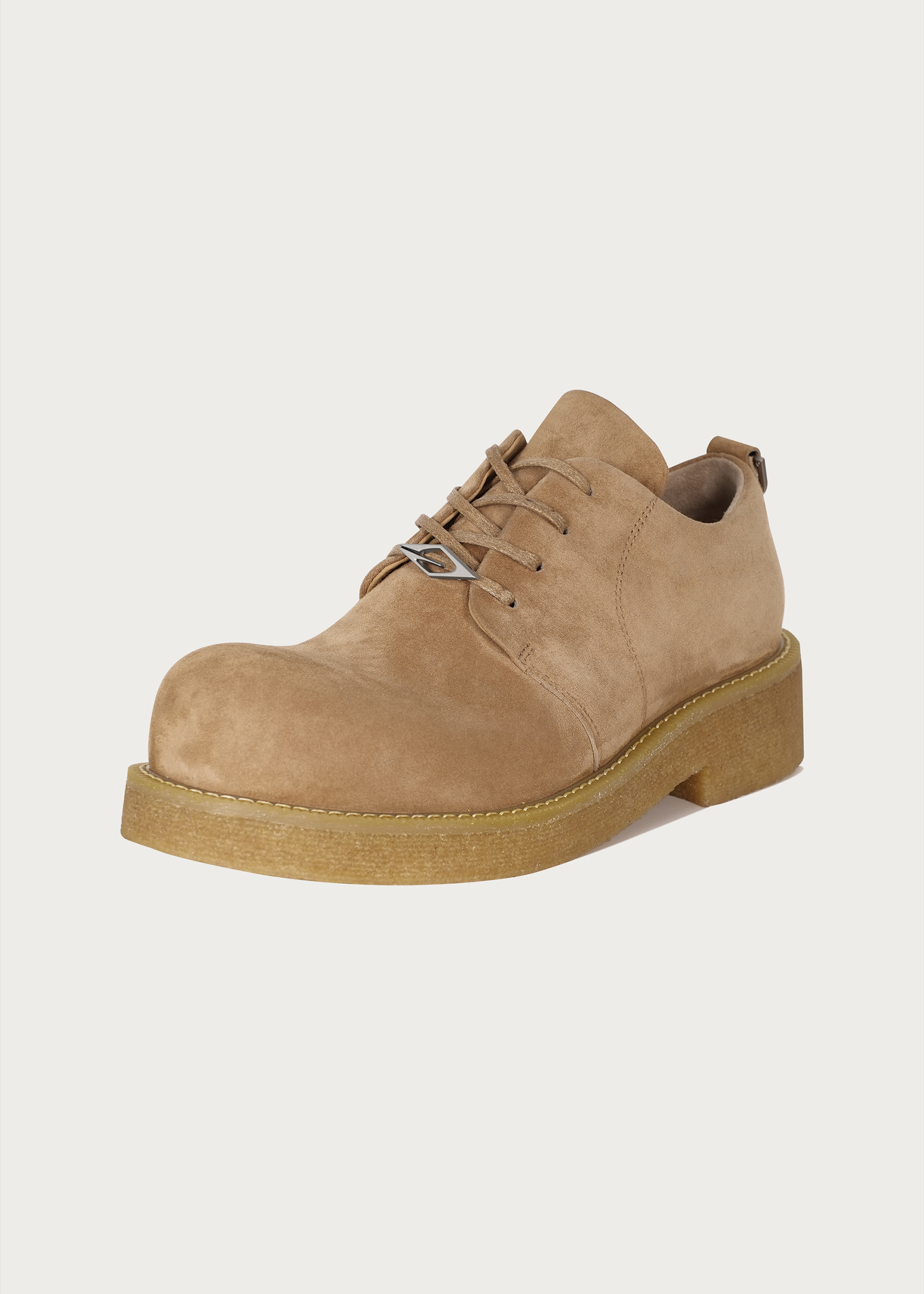 Derby shoes Sheepskin Khaki