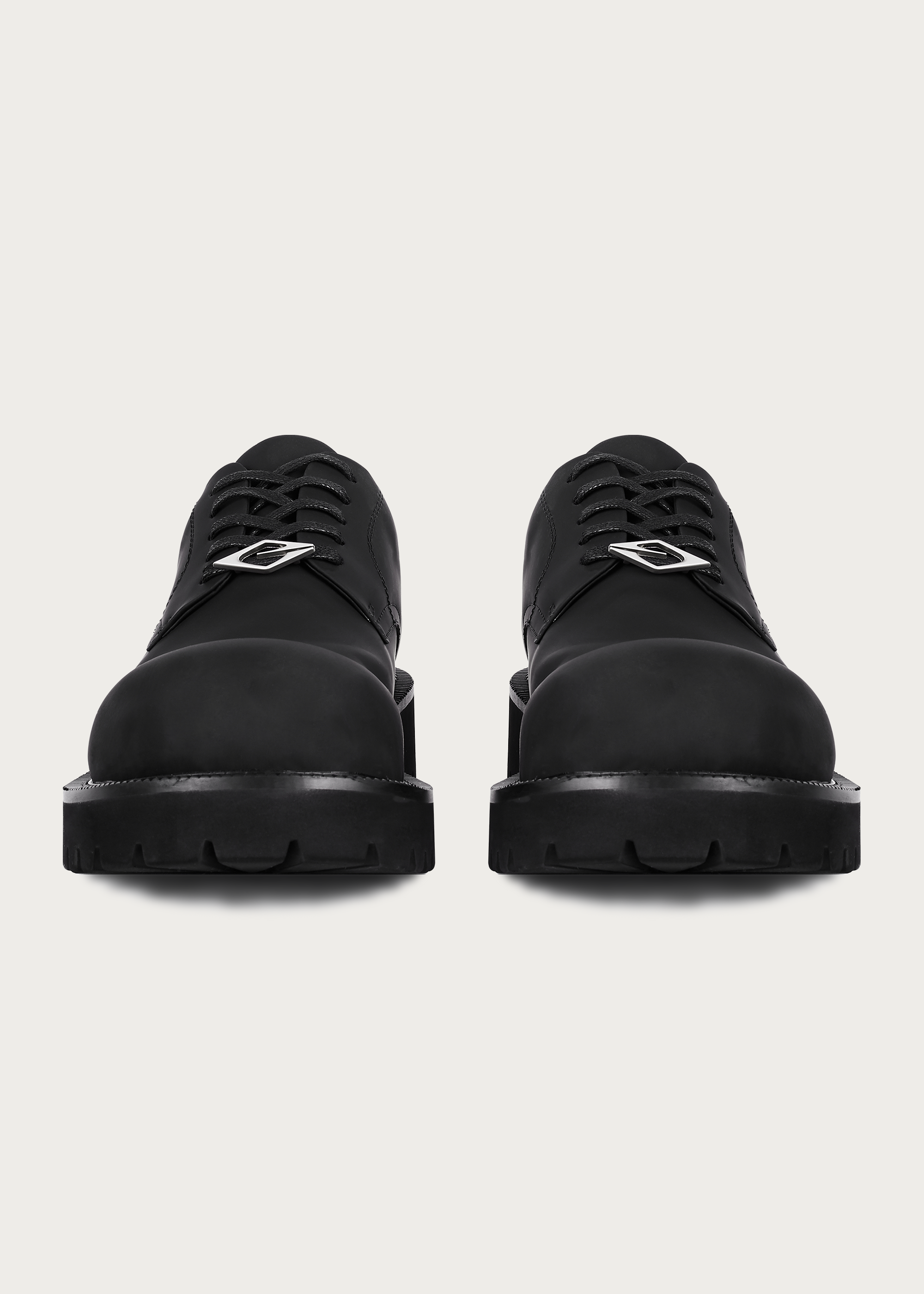 Derby shoes Round-toe Matte black