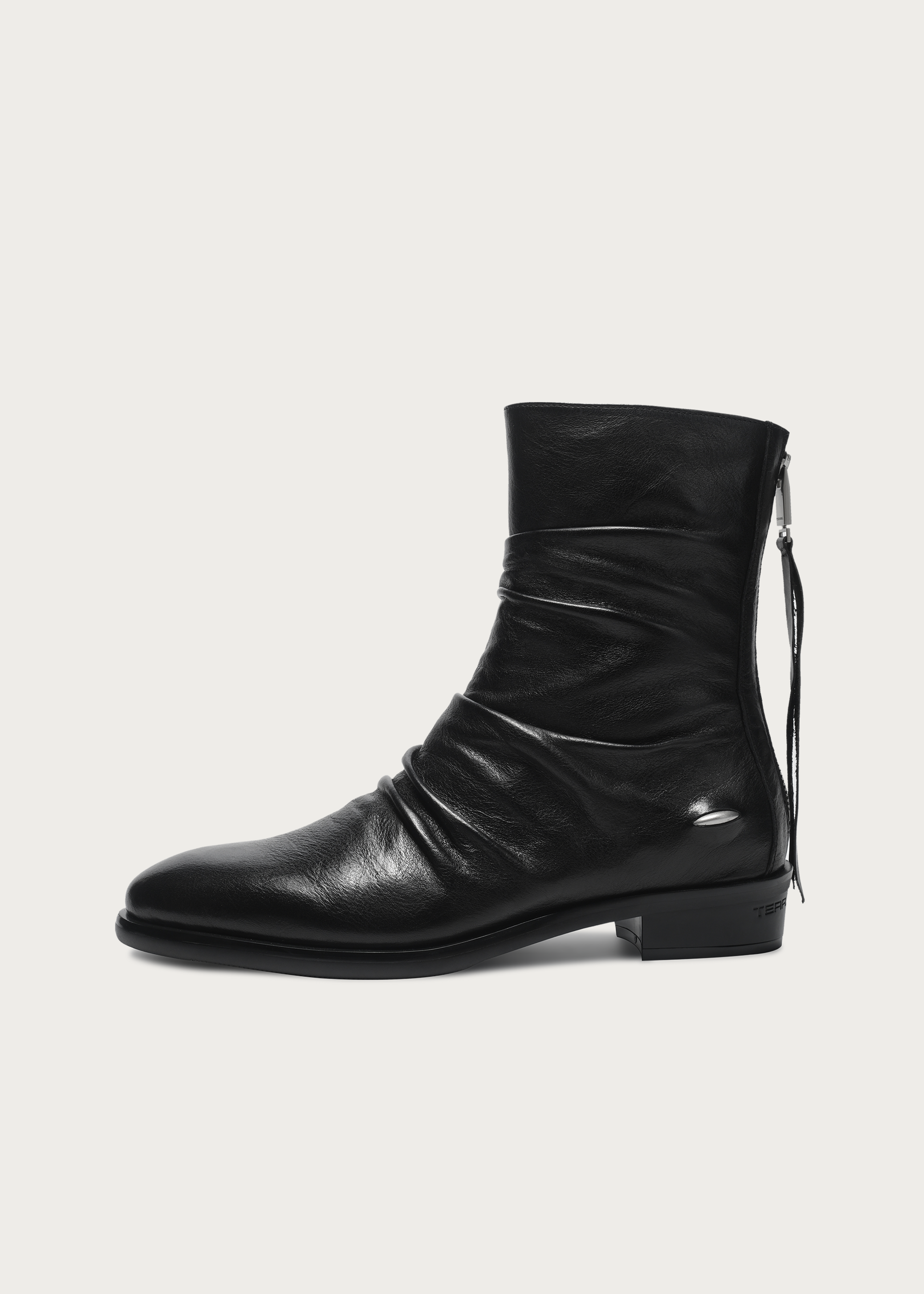Wrinkle Full-Grain Horsehide Ankle boots