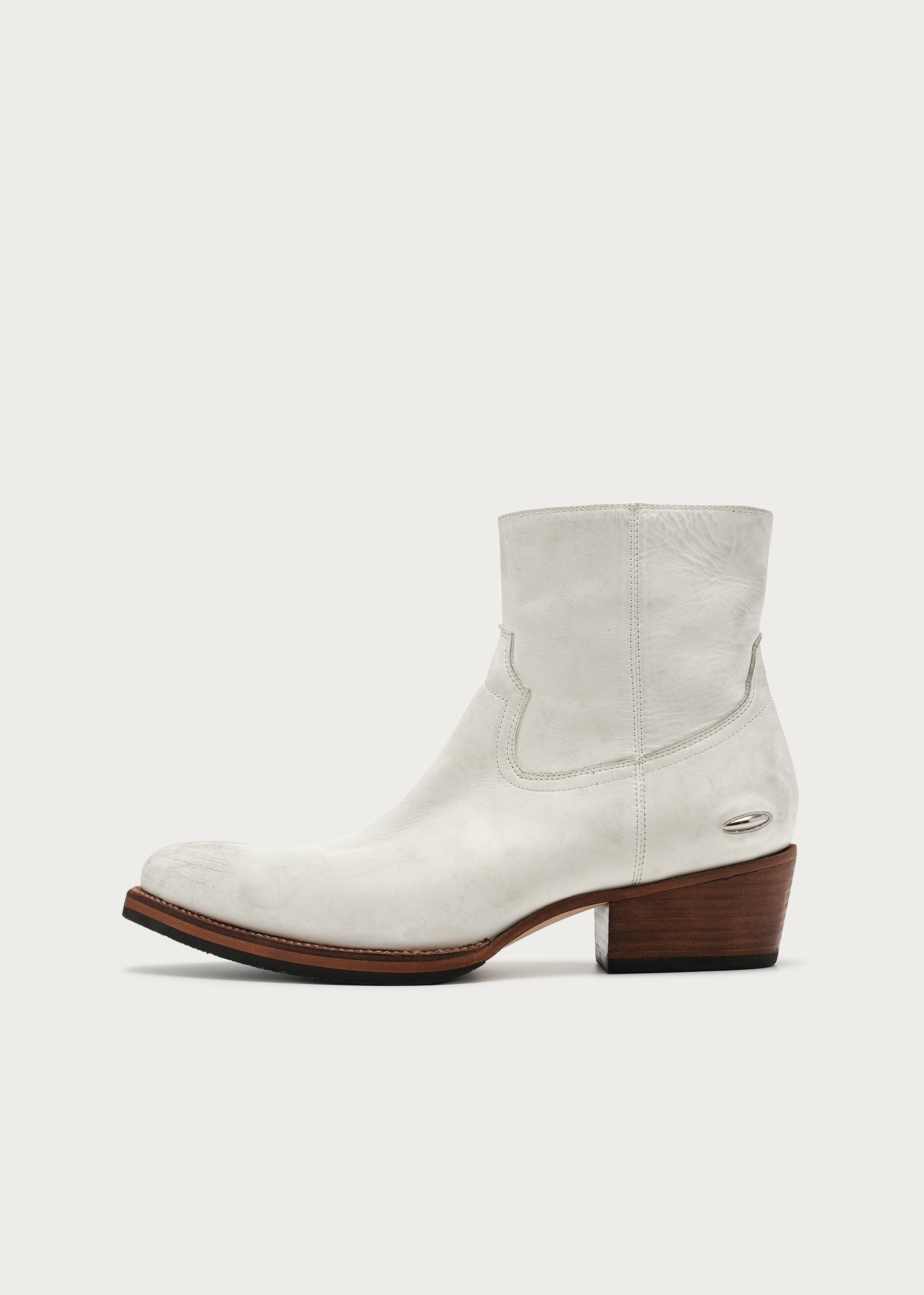 Distressed Leather Boots