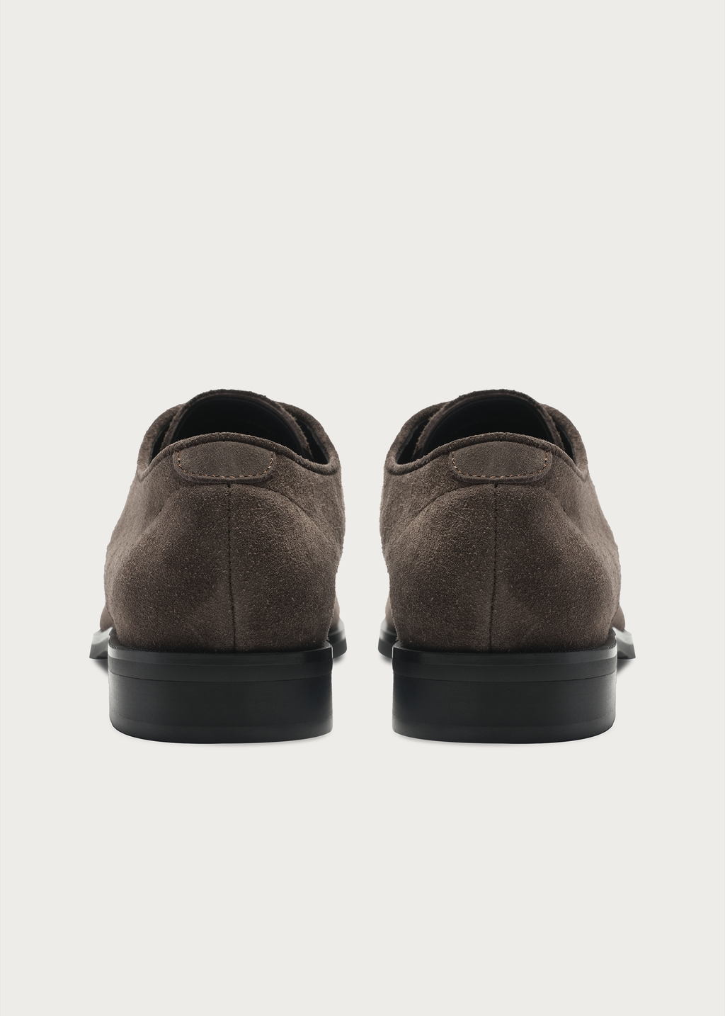 Suede Derby Shoes Brownish Gray