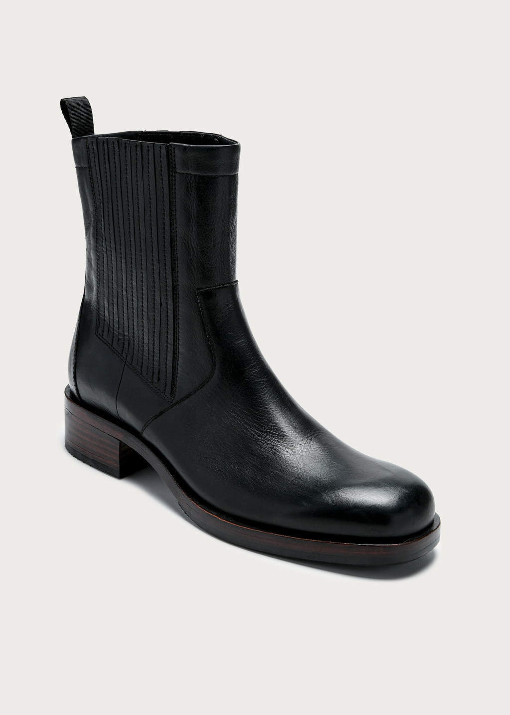 Vorn Grained Calfskin Chelsea Boots