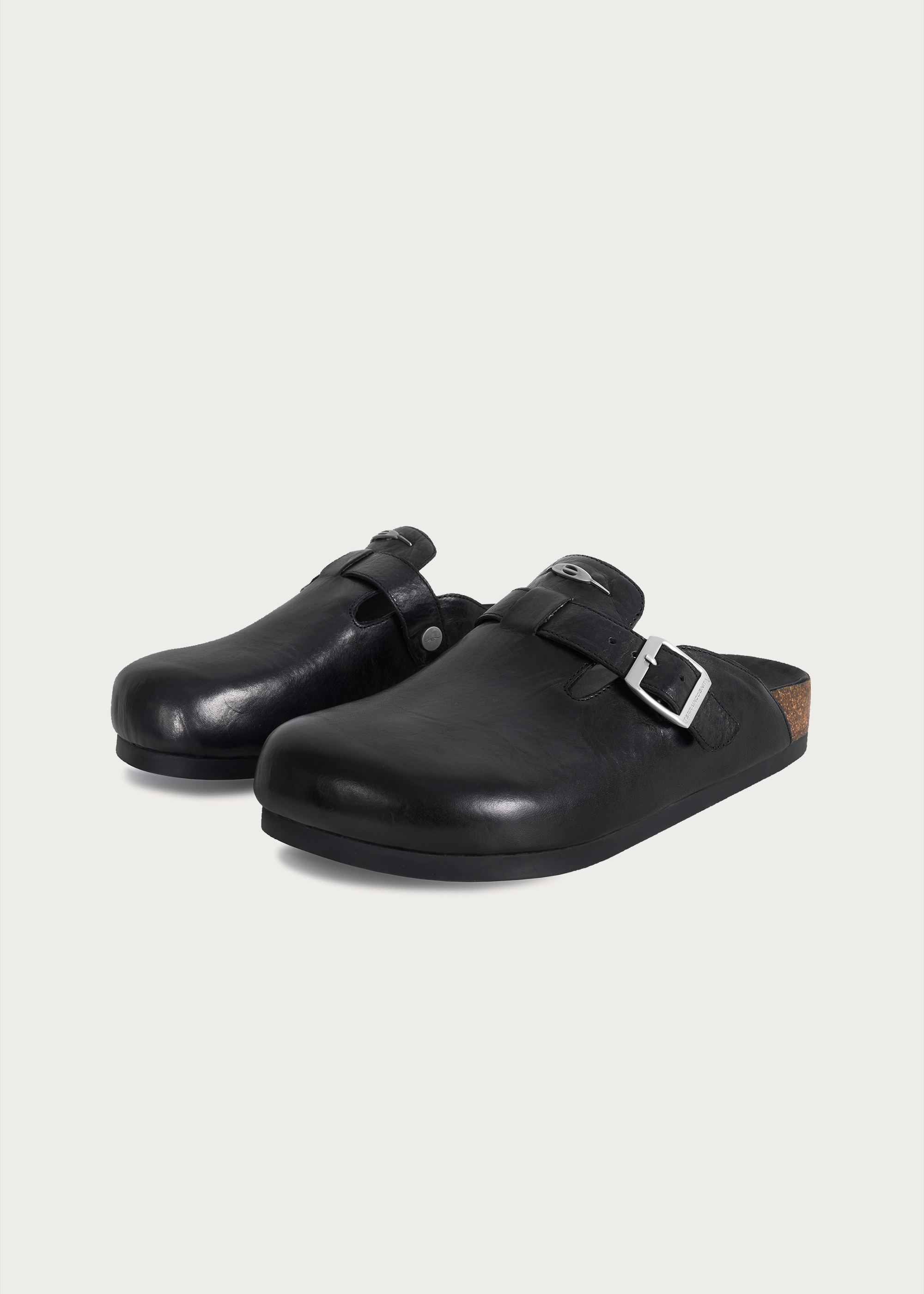 Clogs horsehide Black