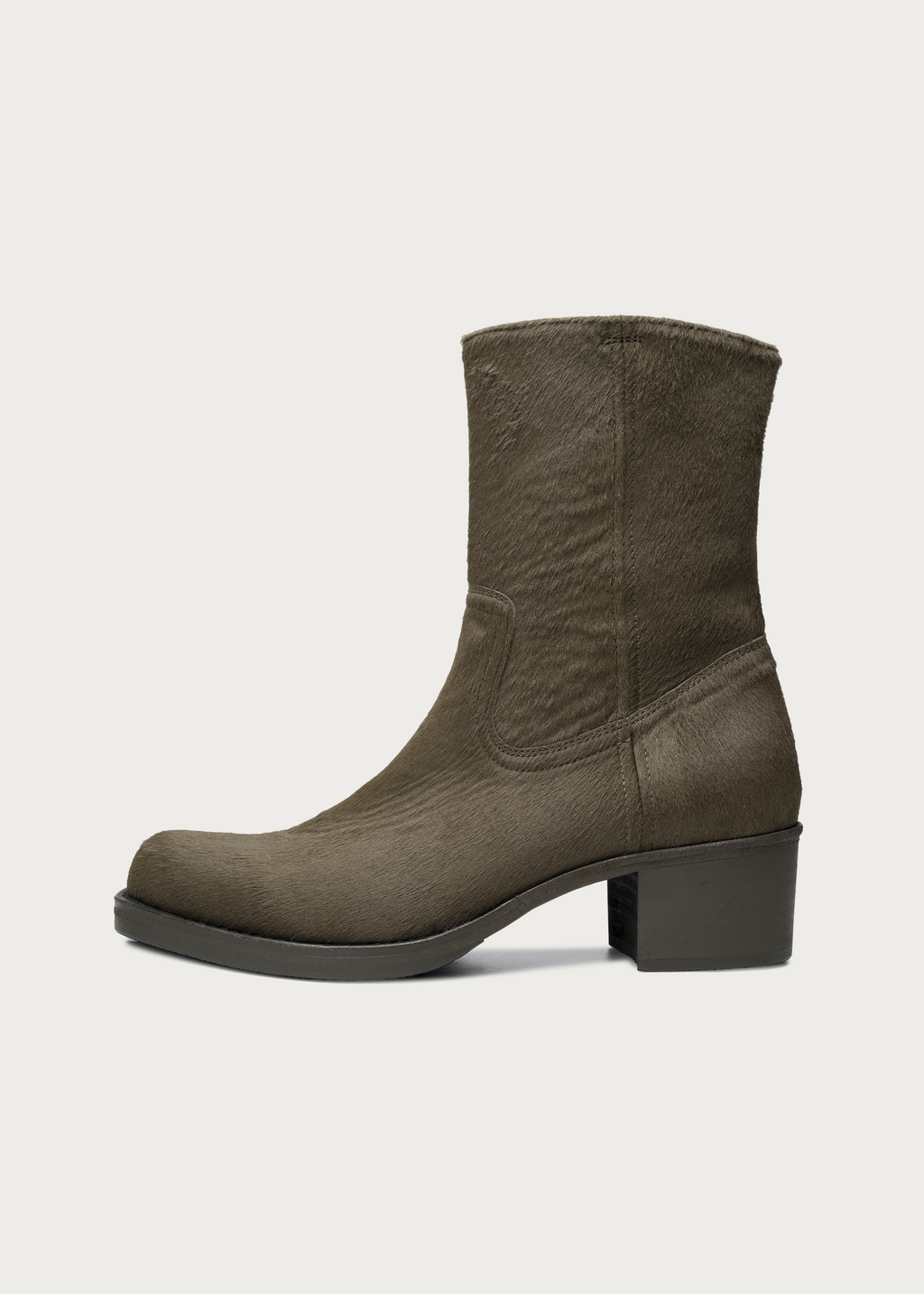 Vaelen Calfhair Boots Dark Green