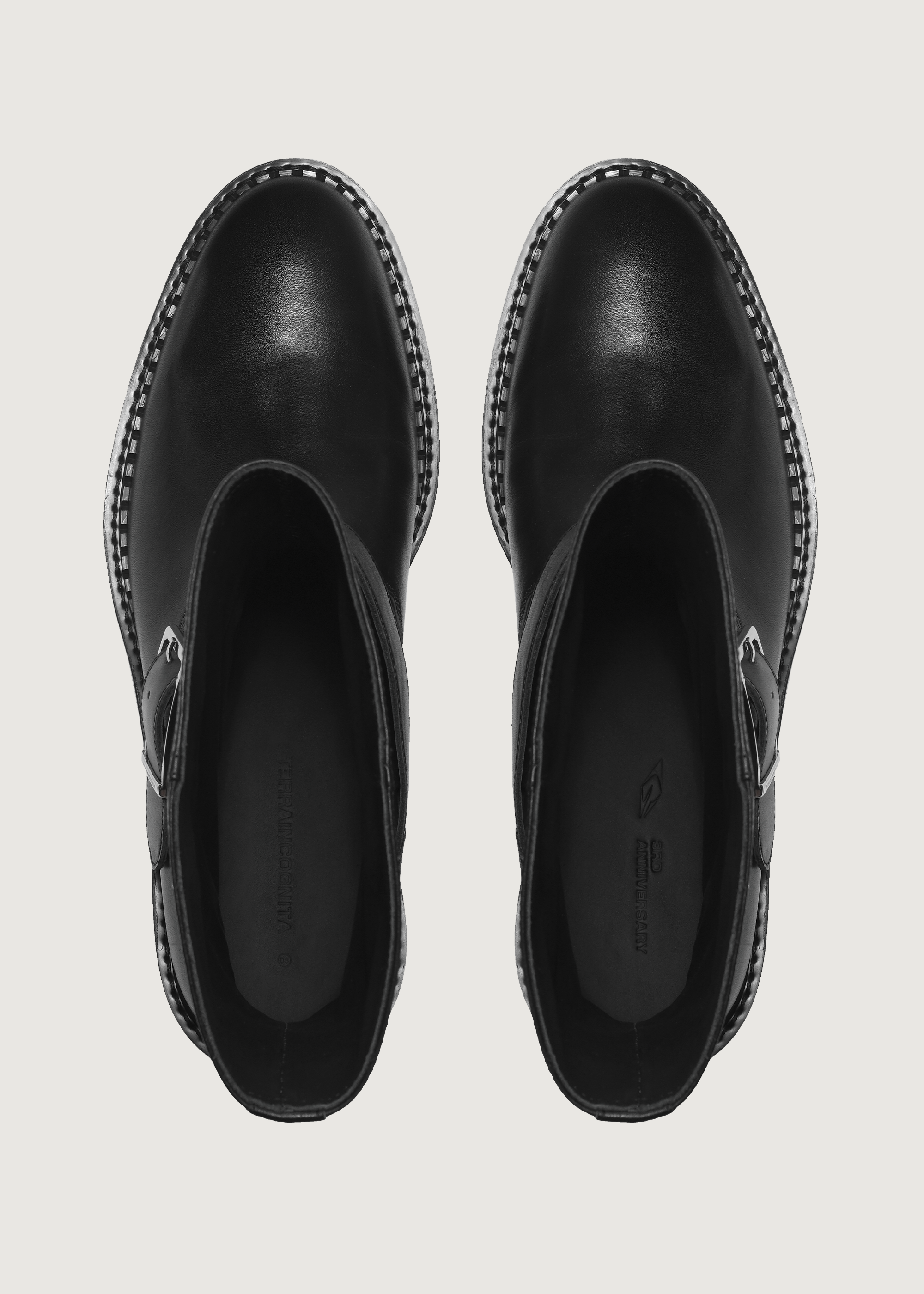 Chelsea Wood-grain heel Black