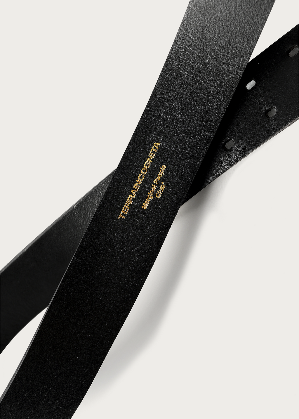 Vegetable-tanned leather belt