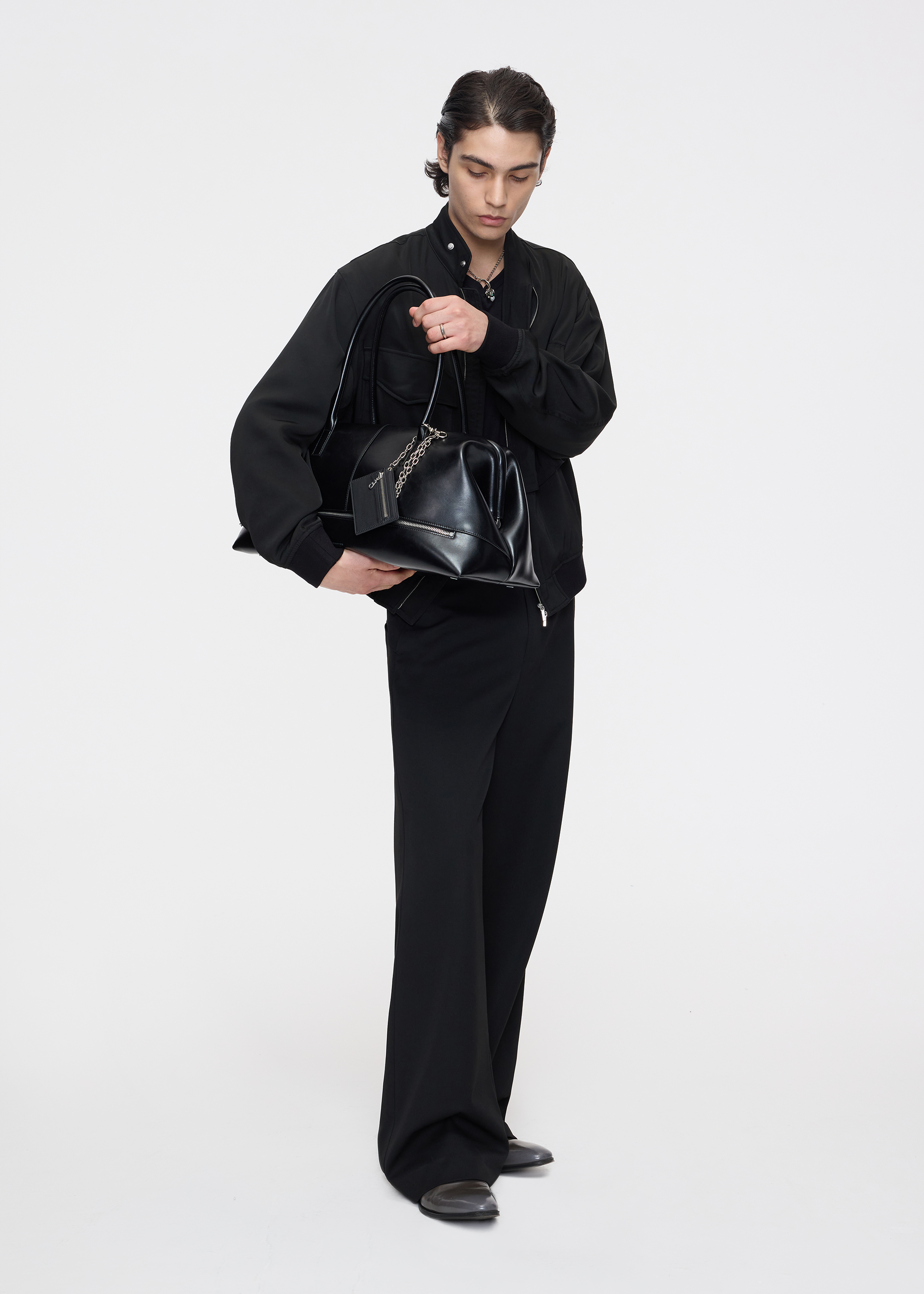 Seam-detail trousers