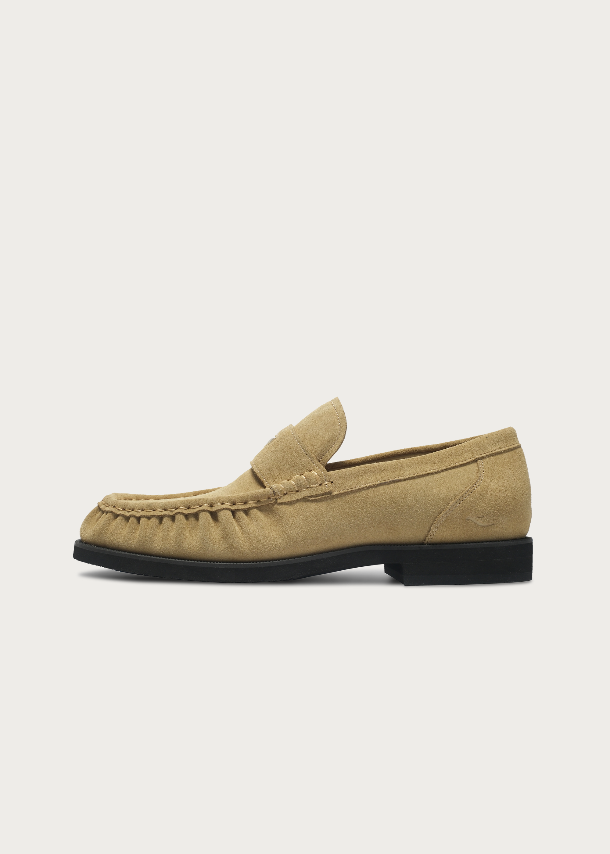 Suede Loafers Light Khaki