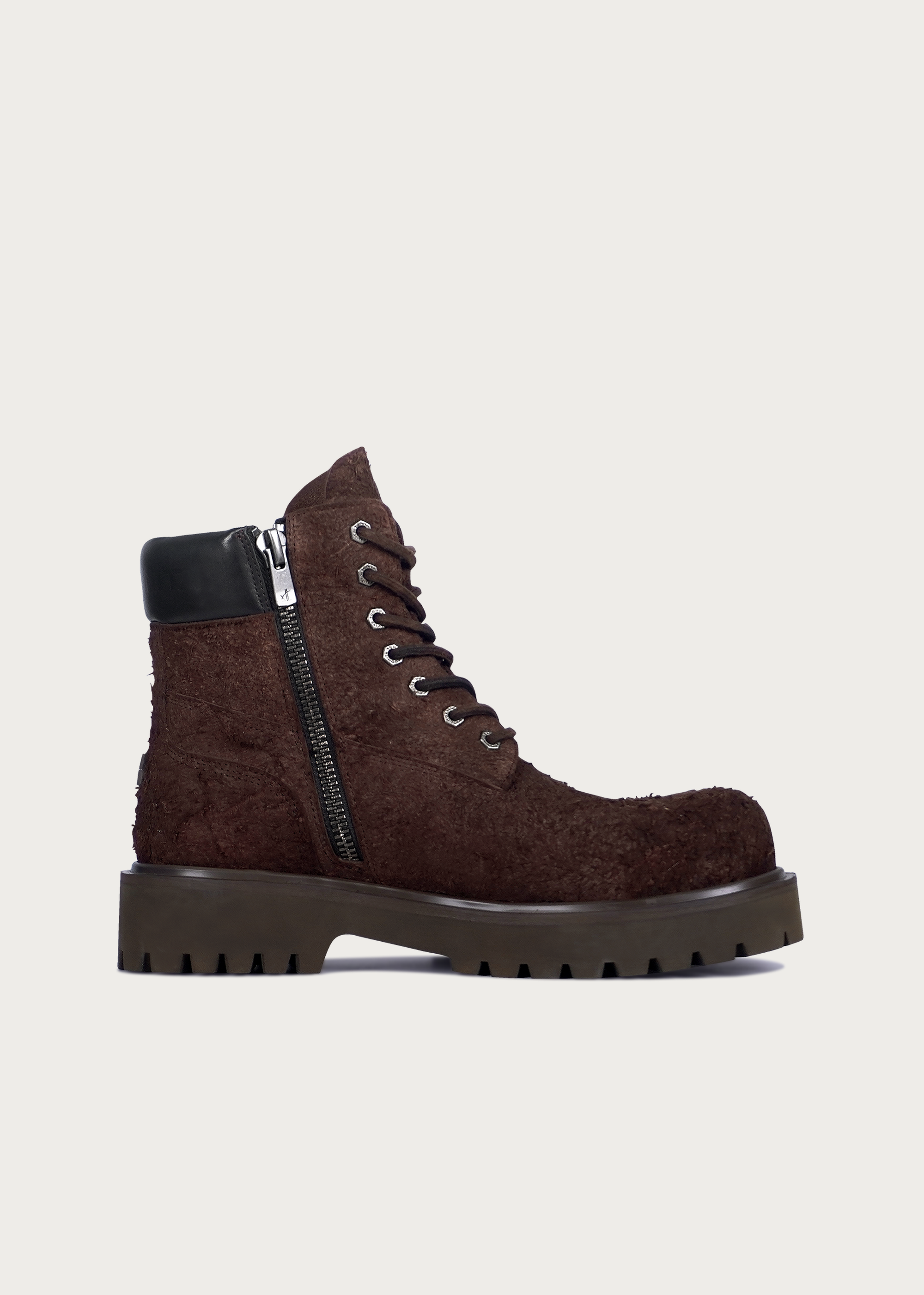 Workwear Suede leather boots Brownish red