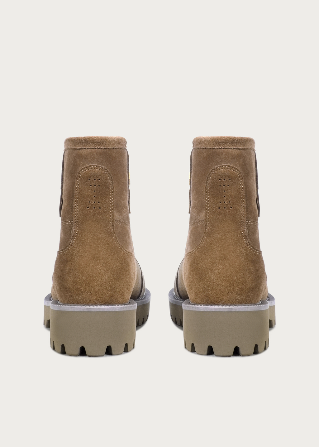 Fleece Mid-Top Snow Boots Light Coffee Brown