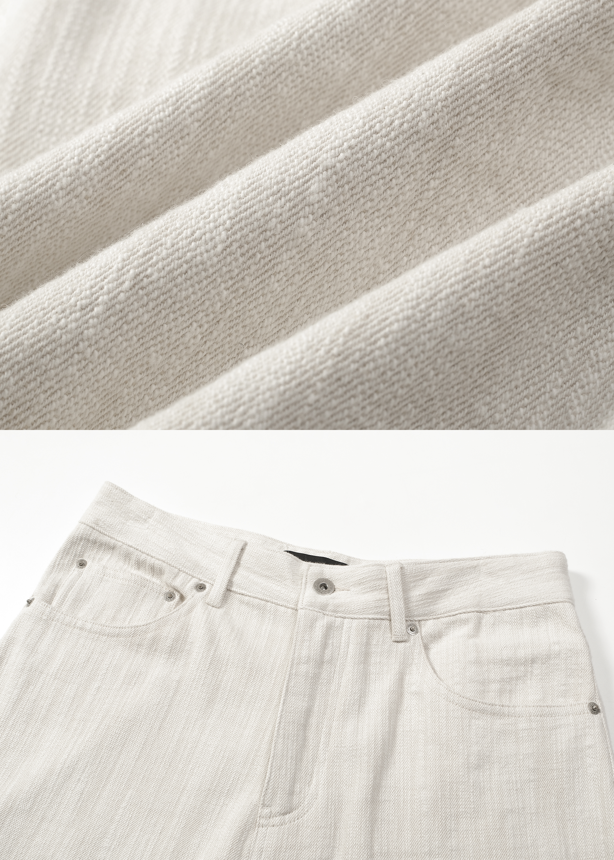 Textured Wool-Blend Casual Trousers
