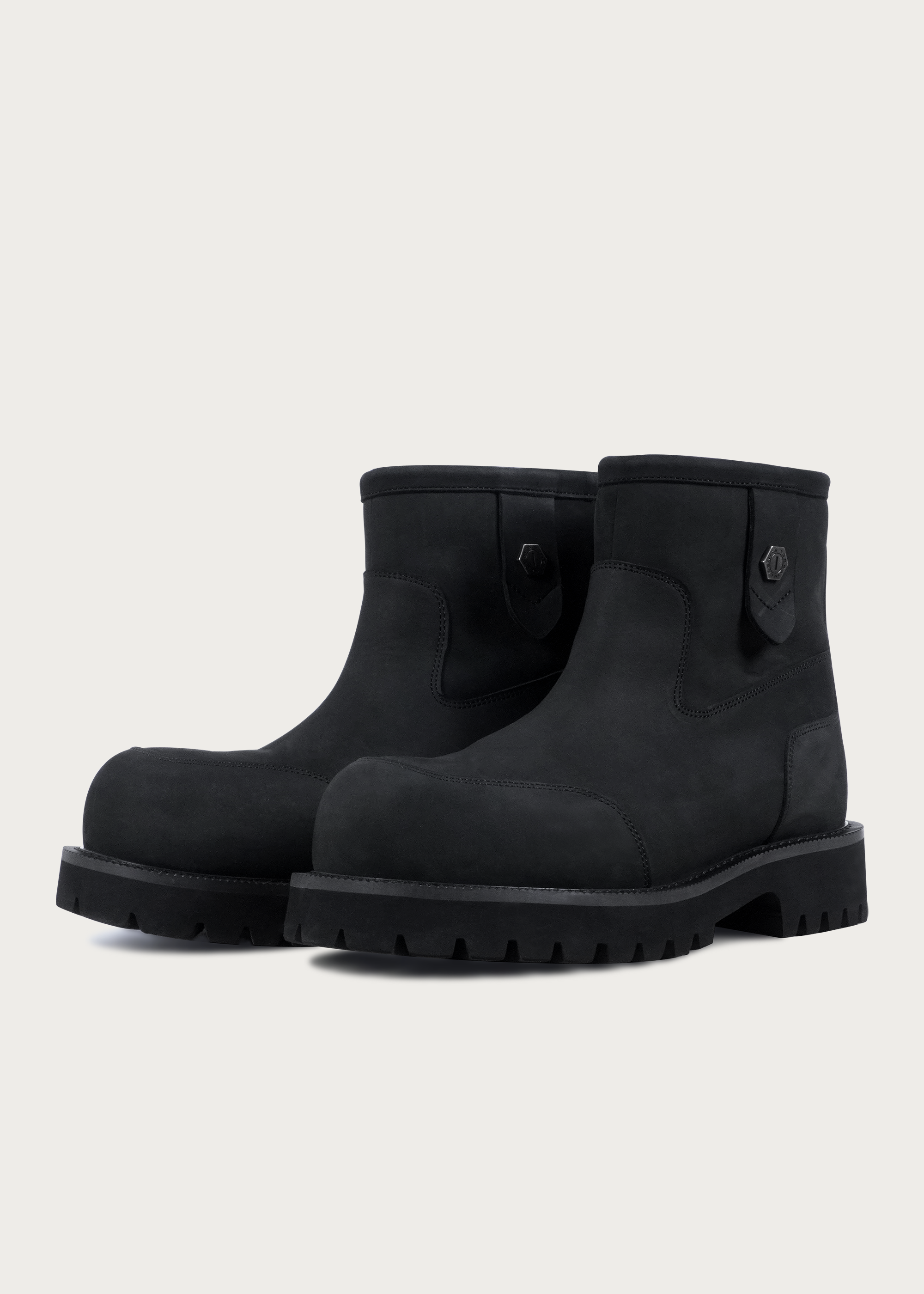 Snow boots Fleece Mid-top Matte black