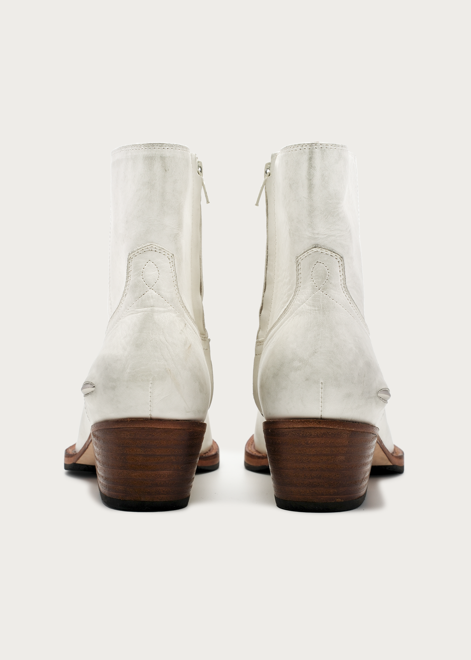 Distressed Leather Boots