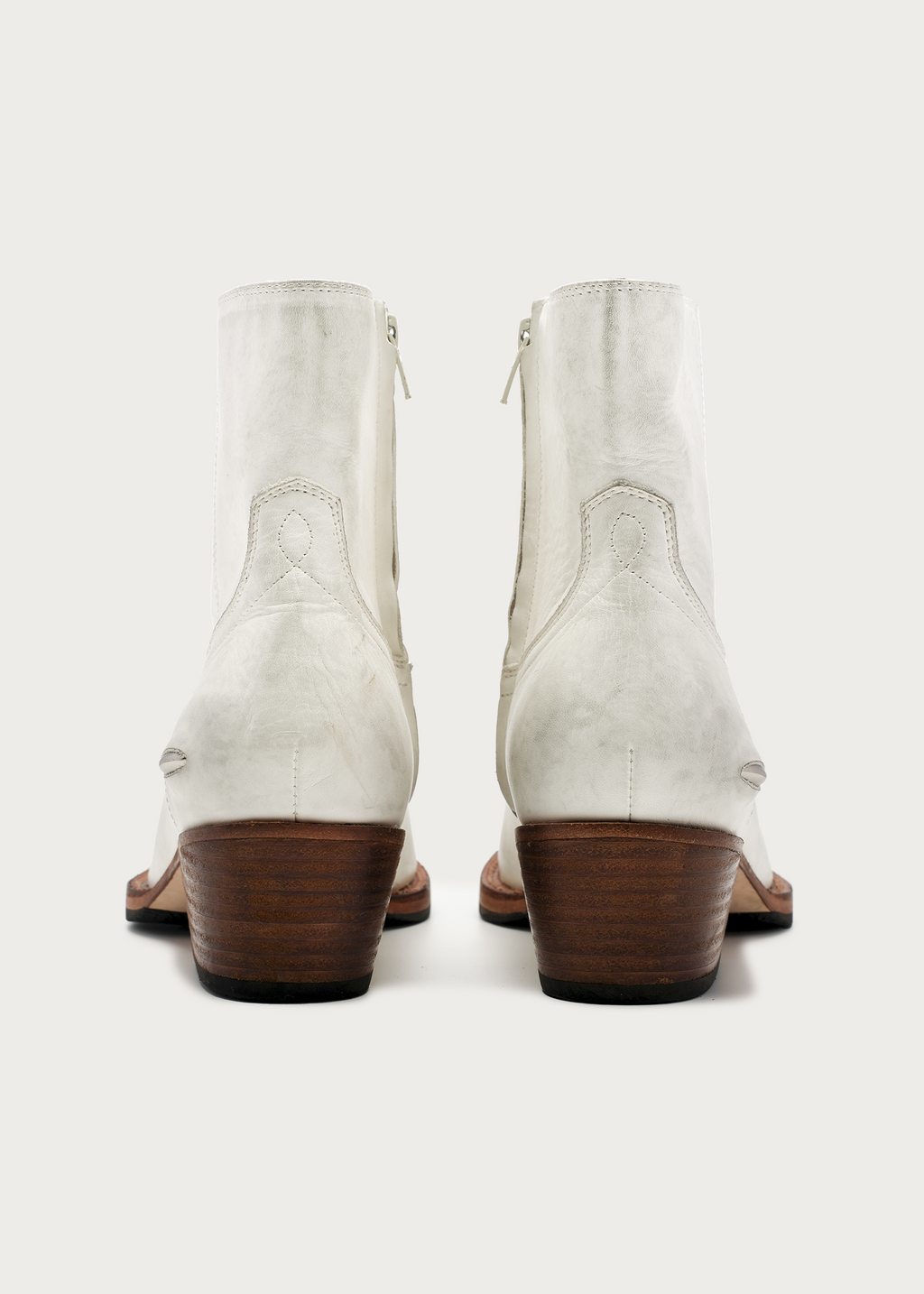 Distressed Leather Boots