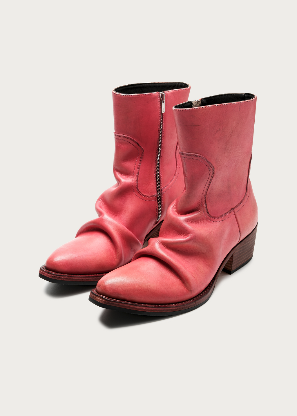 Roux Leather Ankle Boots