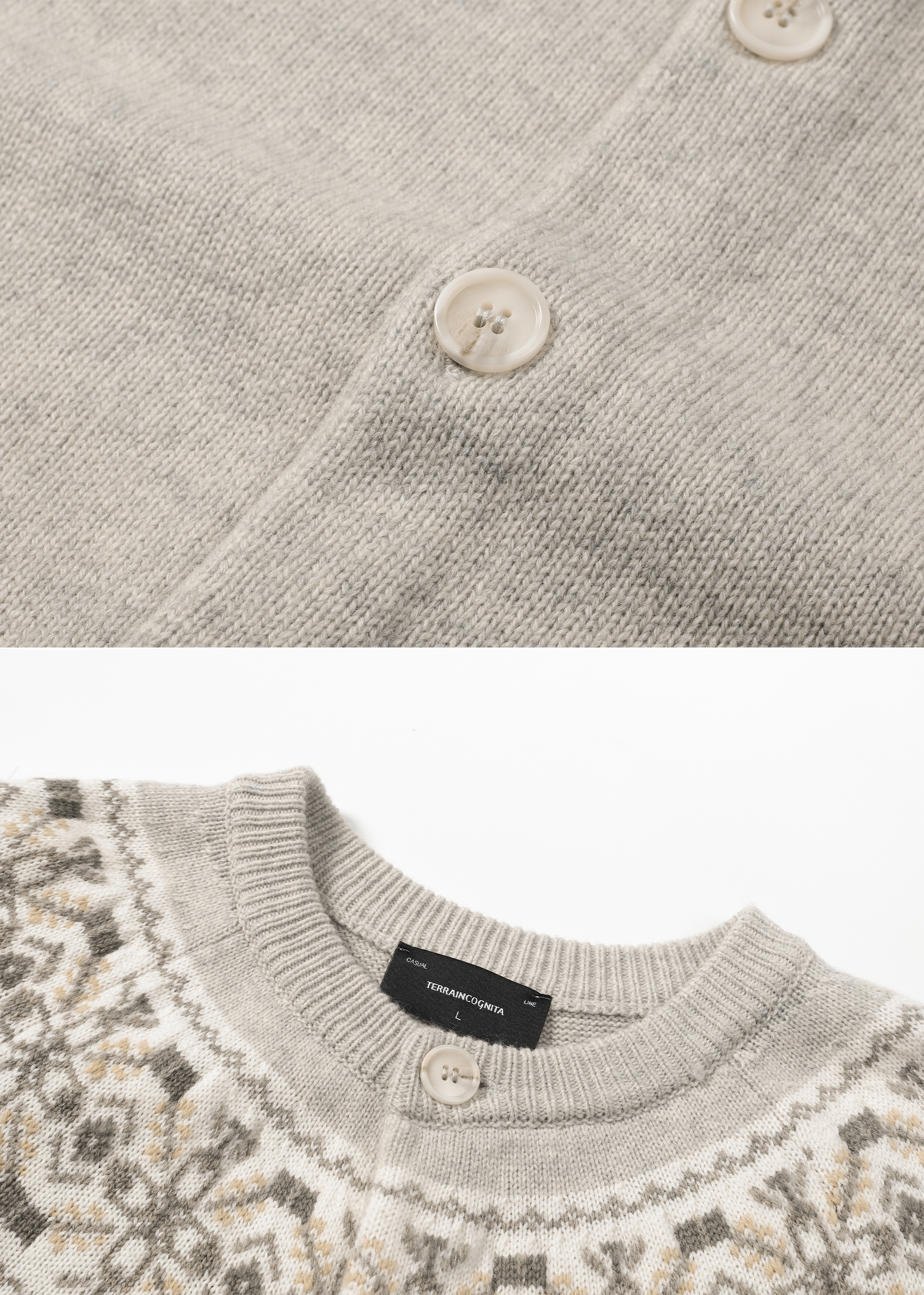 Fair Isle Jacquard Wool-Blend Cardigan