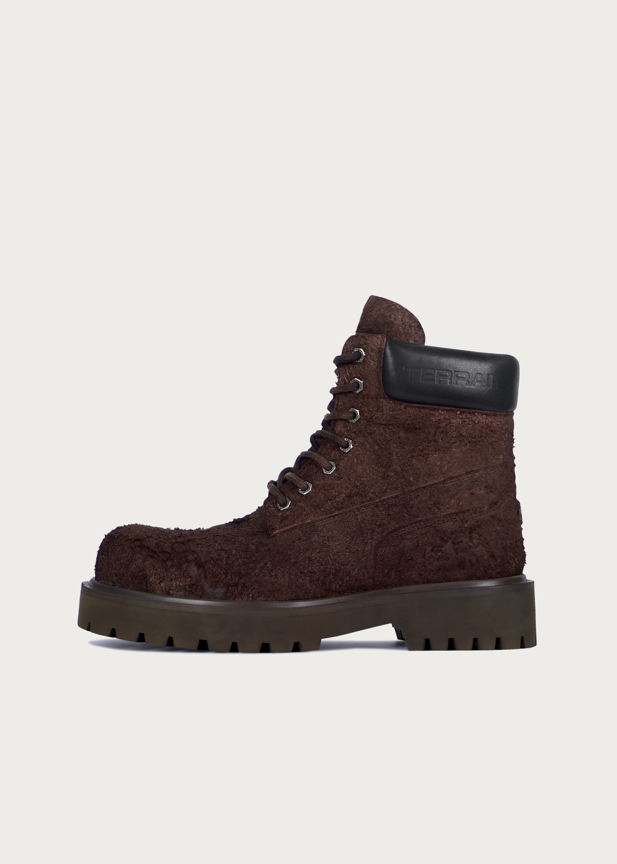 Workwear Suede leather boots Brownish red