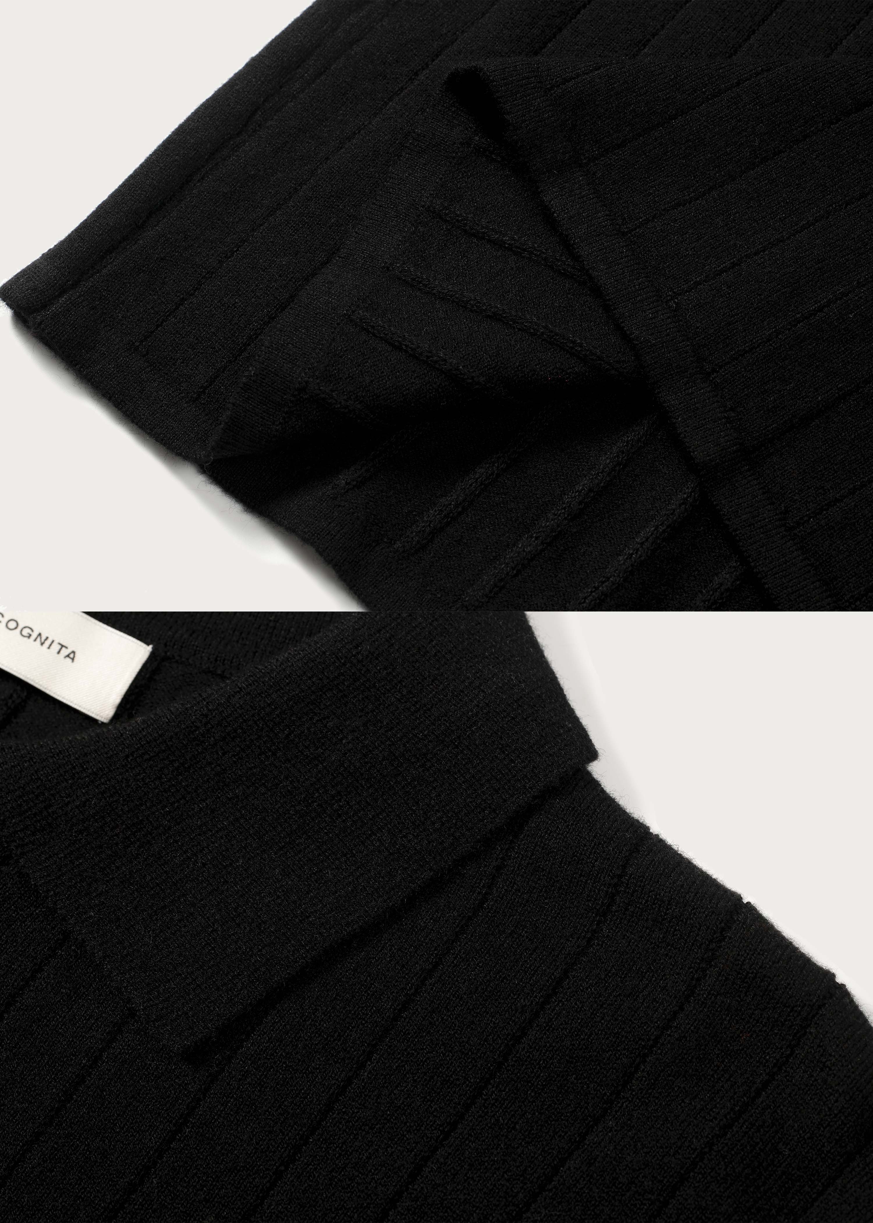 Half-placket long-sleeve knit polo shirt