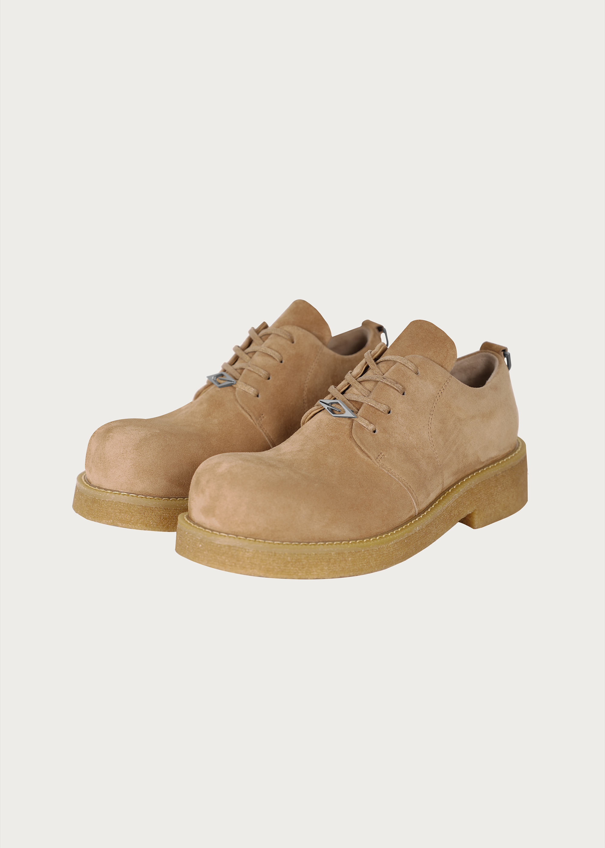 Derby shoes Sheepskin Khaki