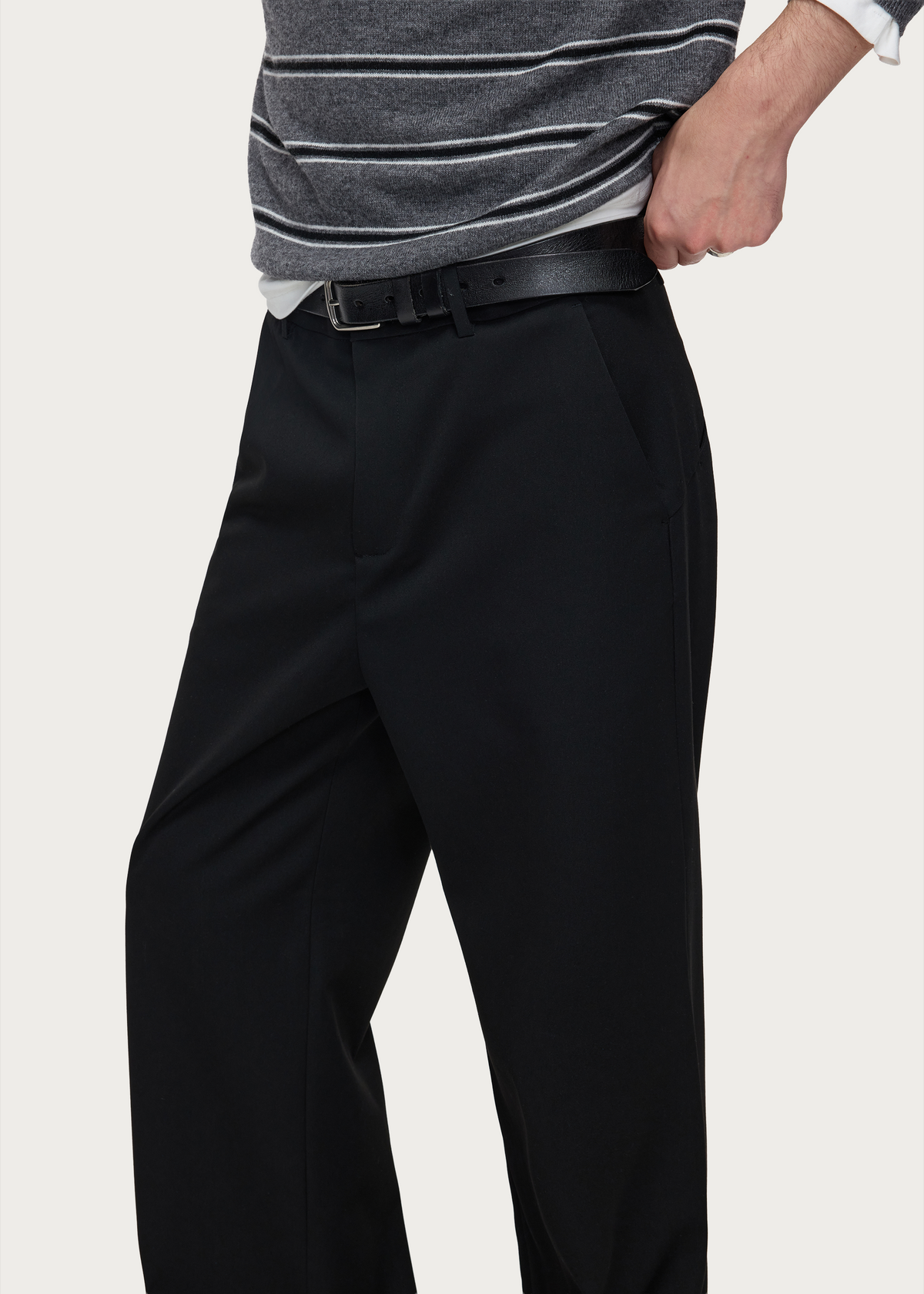 Seam-detail trousers