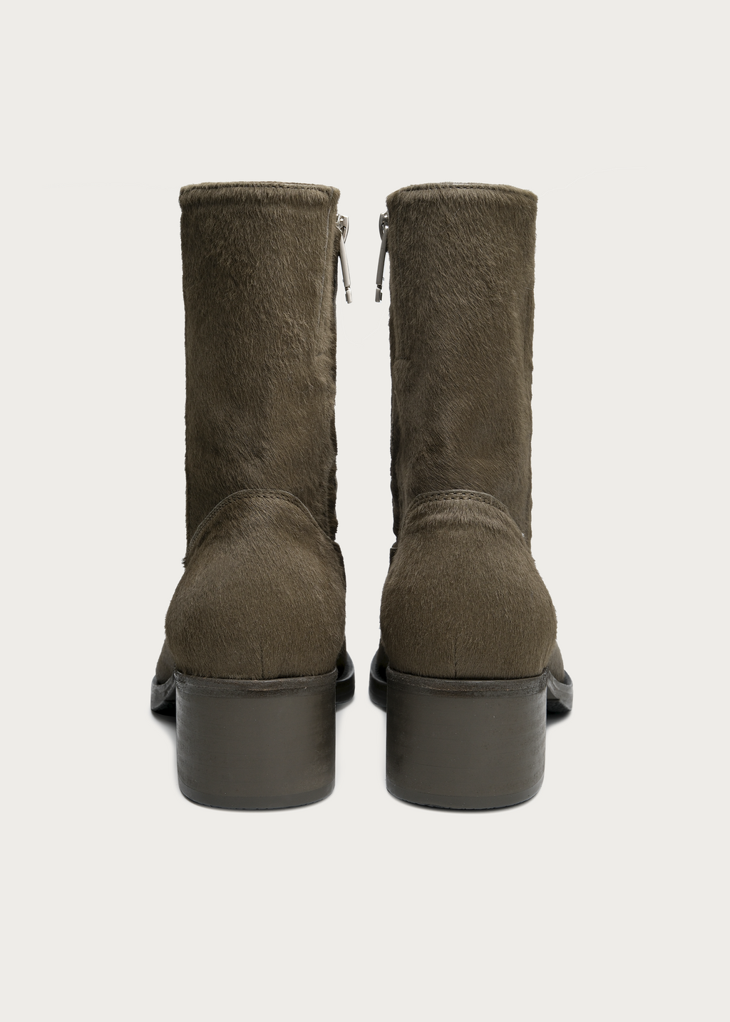 Vaelen Calfhair Boots Dark Green