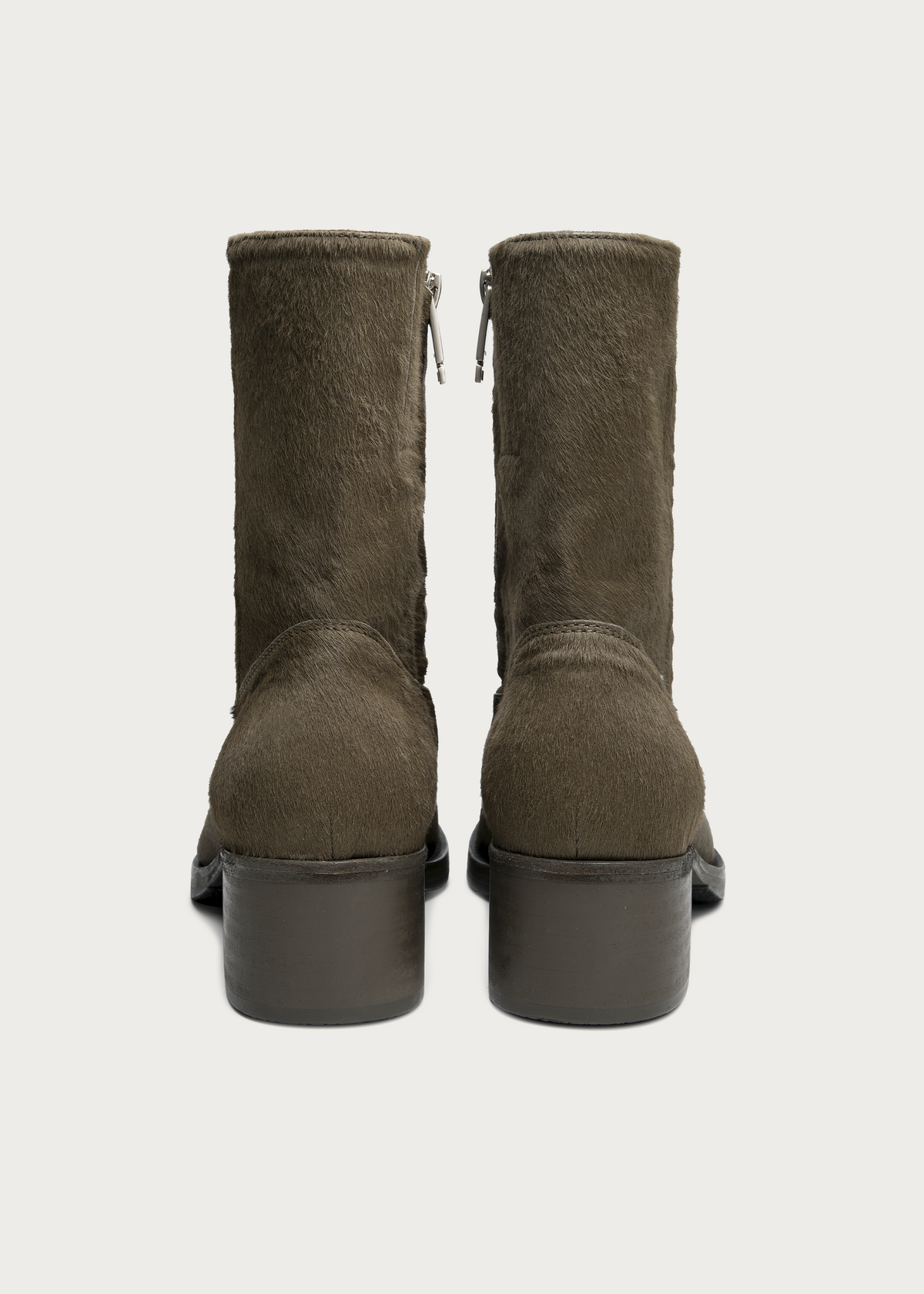 Vaelen Calfhair Boots Dark Green