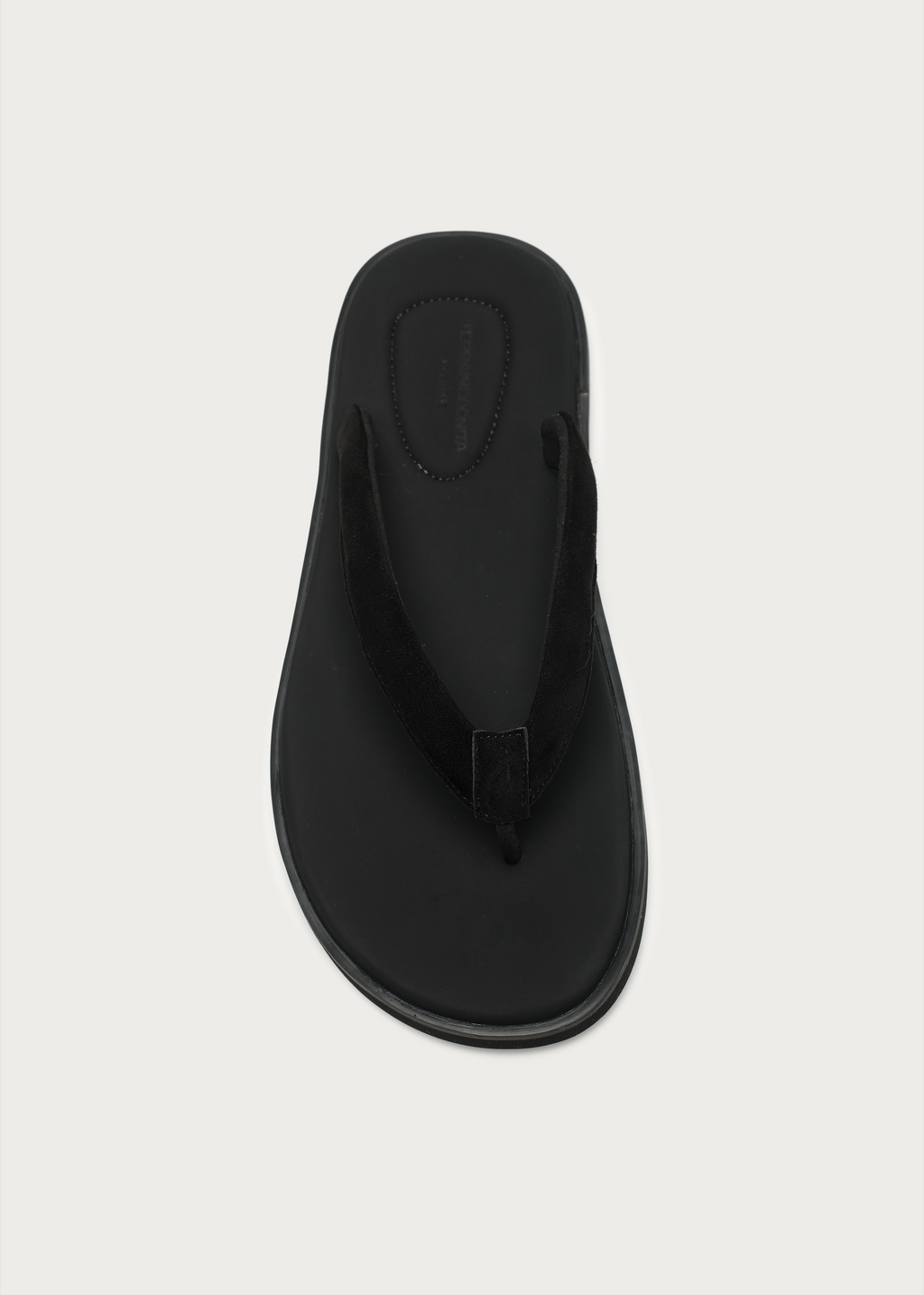TerraHome Suede Flip-Flops Black