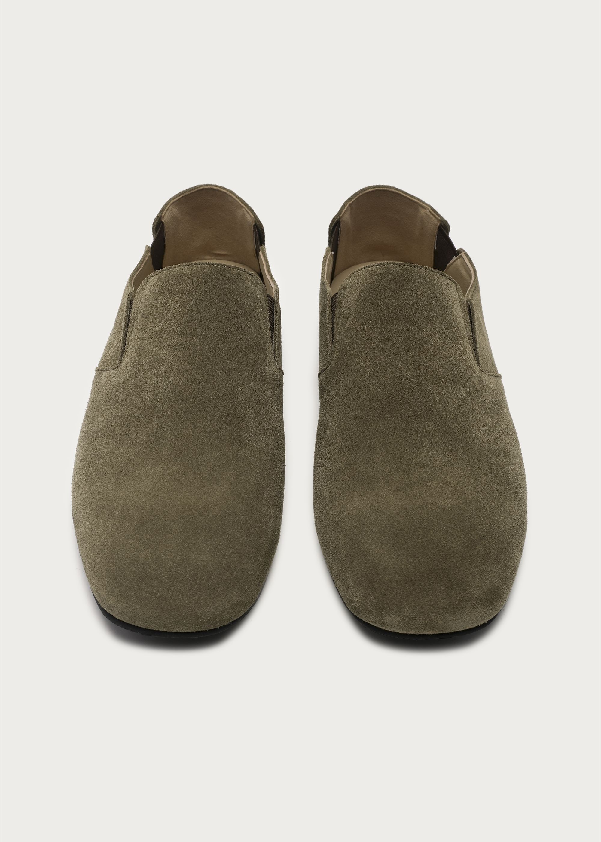 Moss Slip-On Suede Loafers Green