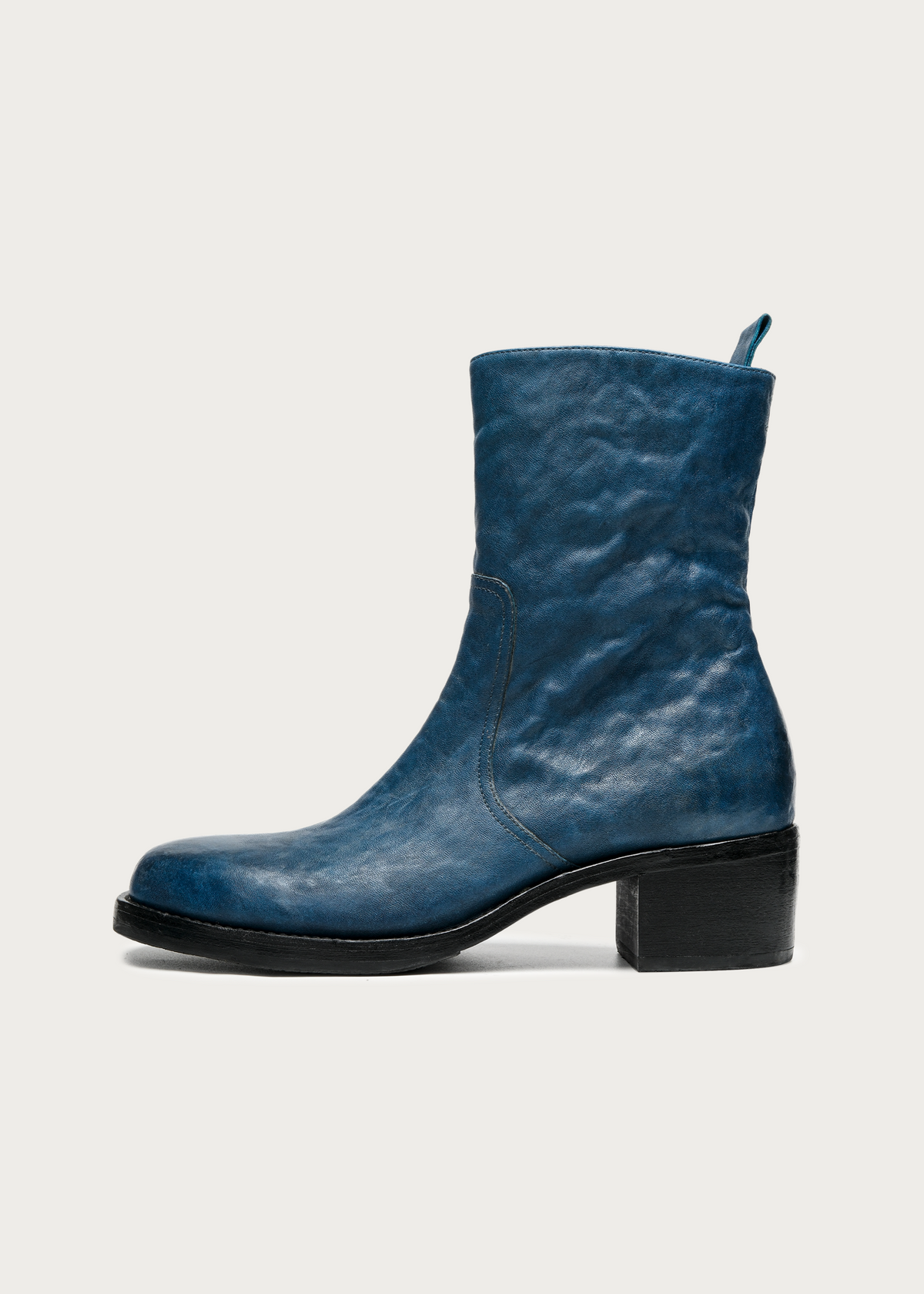 Veyran Horsehide Leather Boots Blue