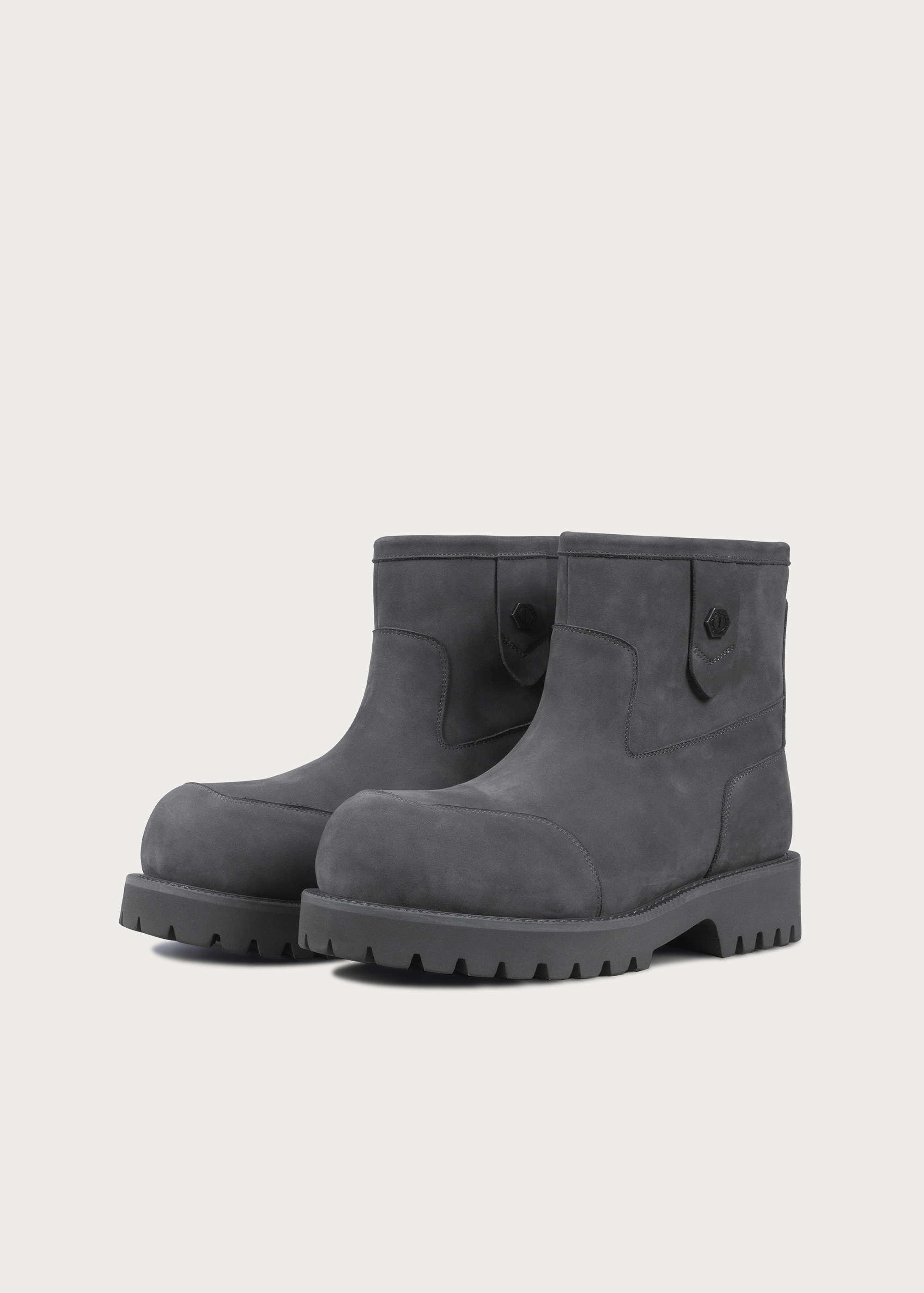 Snow boots Fleece Mid-top Misty gray
