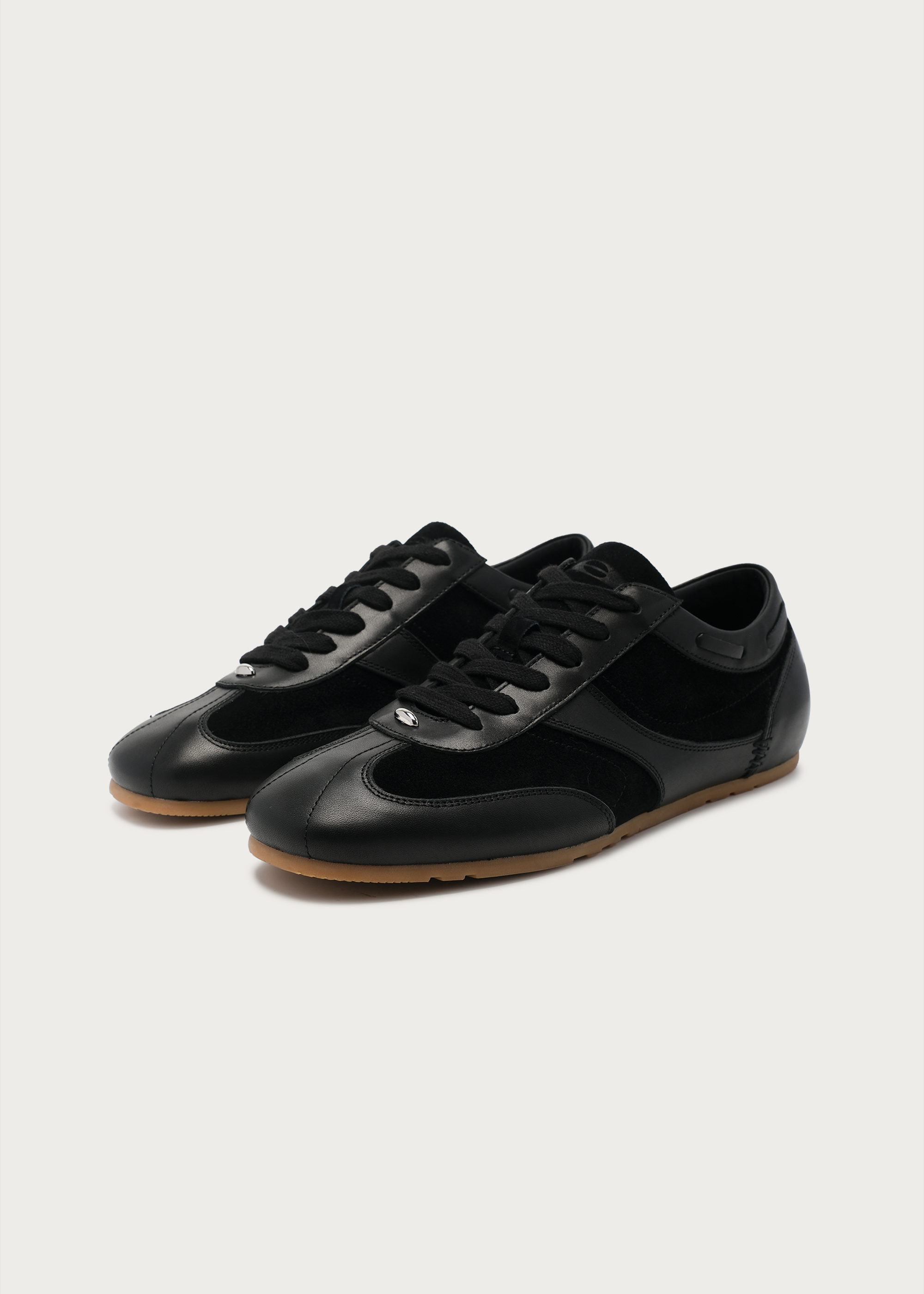 Metal-Embellished Sneakers Black