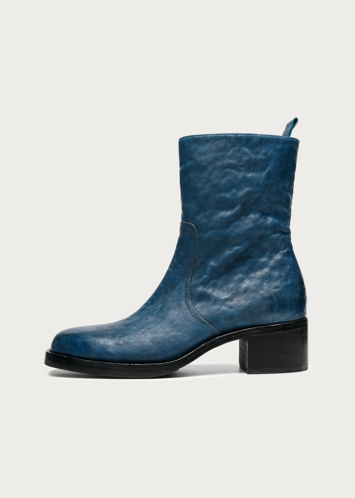 Veyran Horsehide Leather Boots Blue