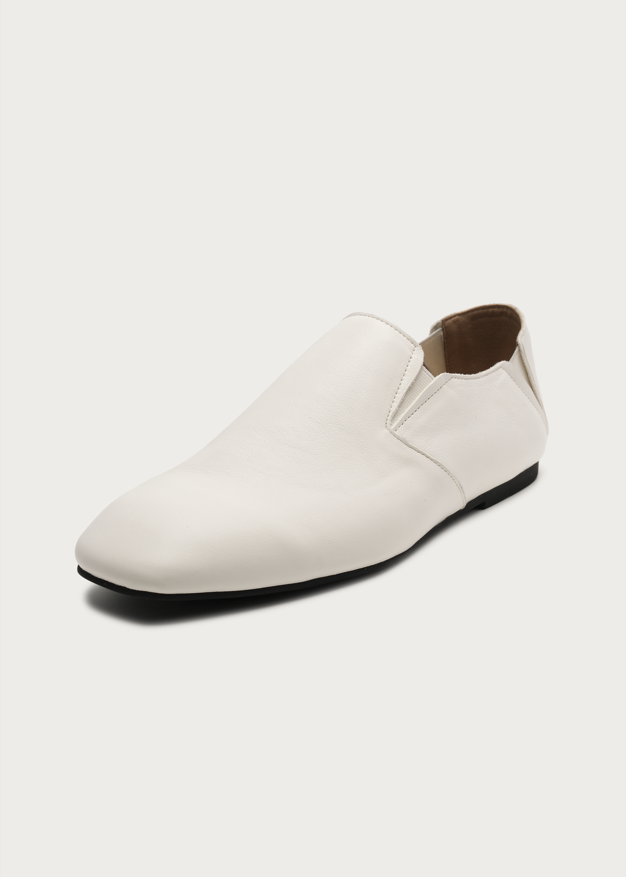 Nomad Slip-On Leather Loafers White