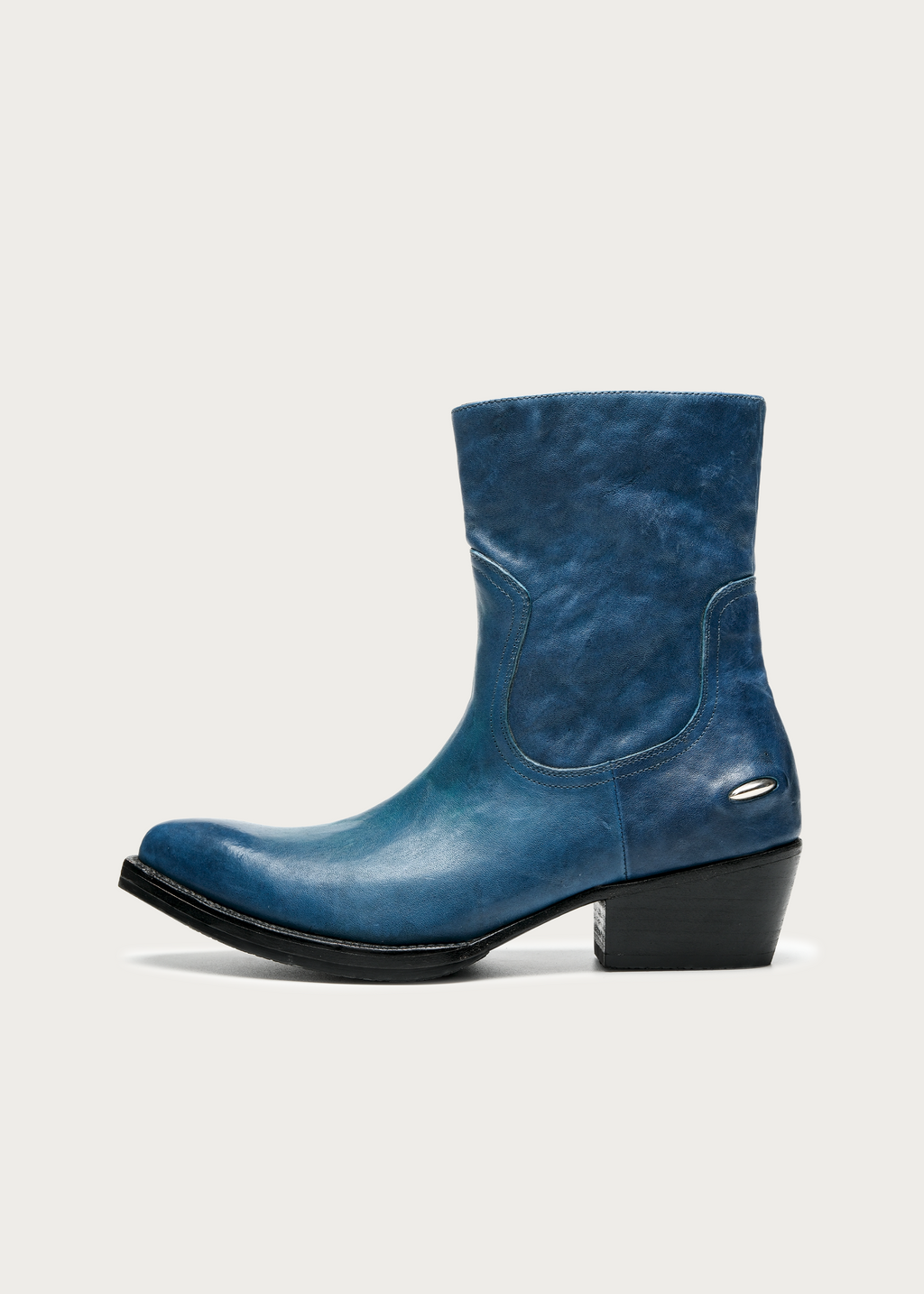 Ashen II Leather Boots Blue