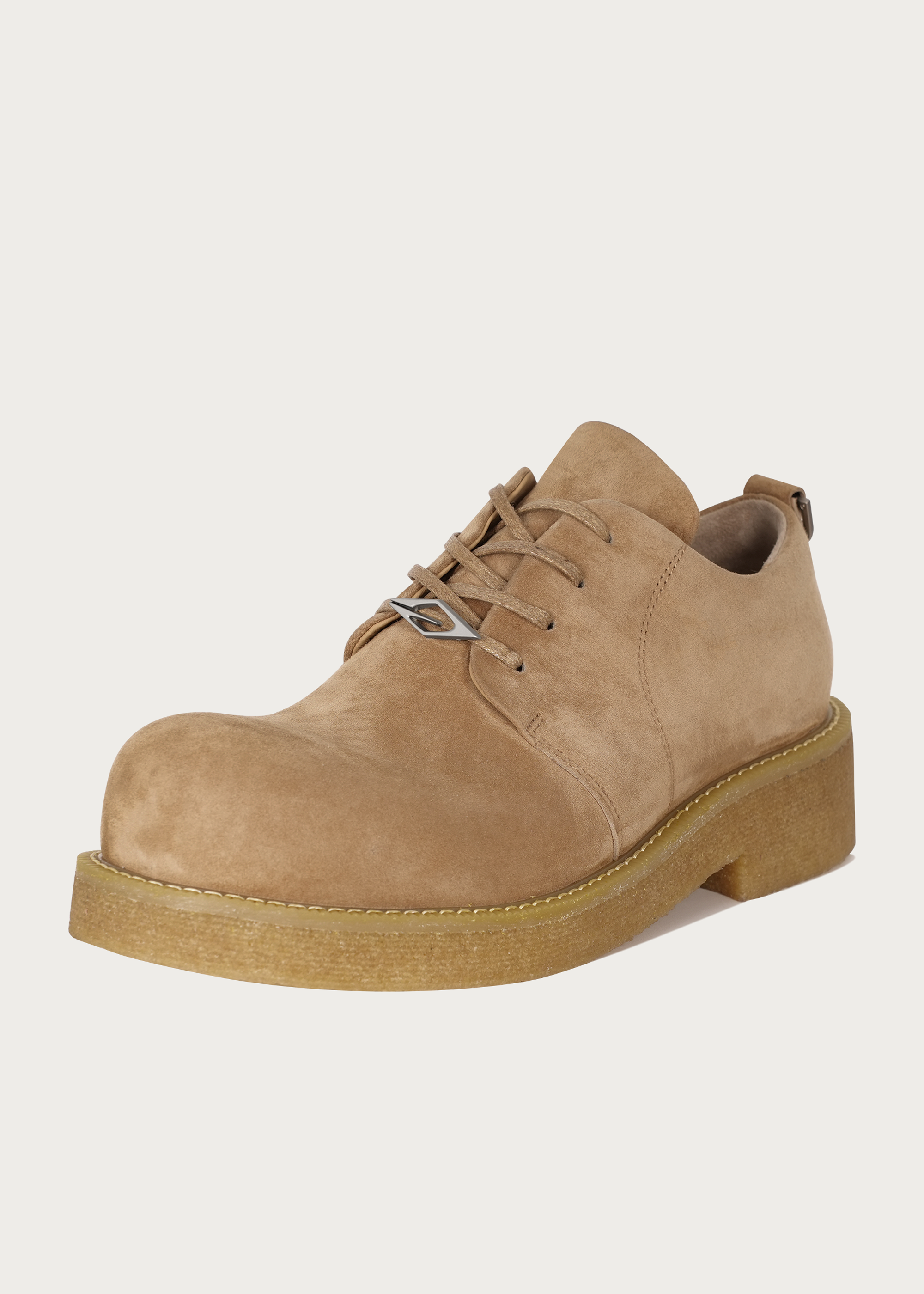 Derby shoes Sheepskin Khaki