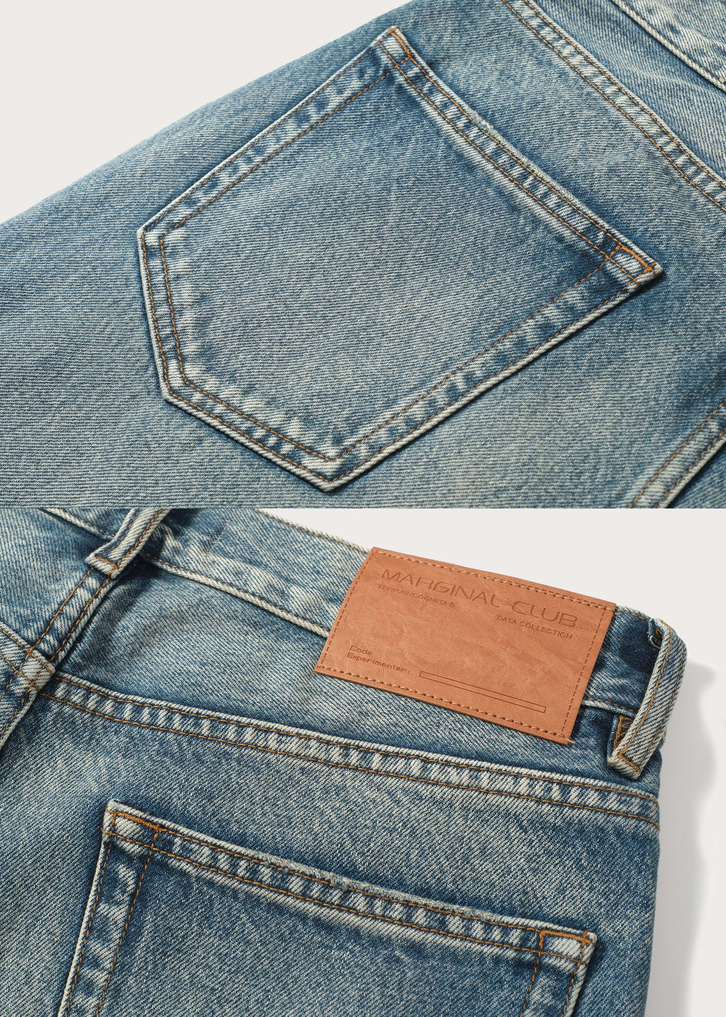 Retro Blue Light-Wash Bootcut Jeans