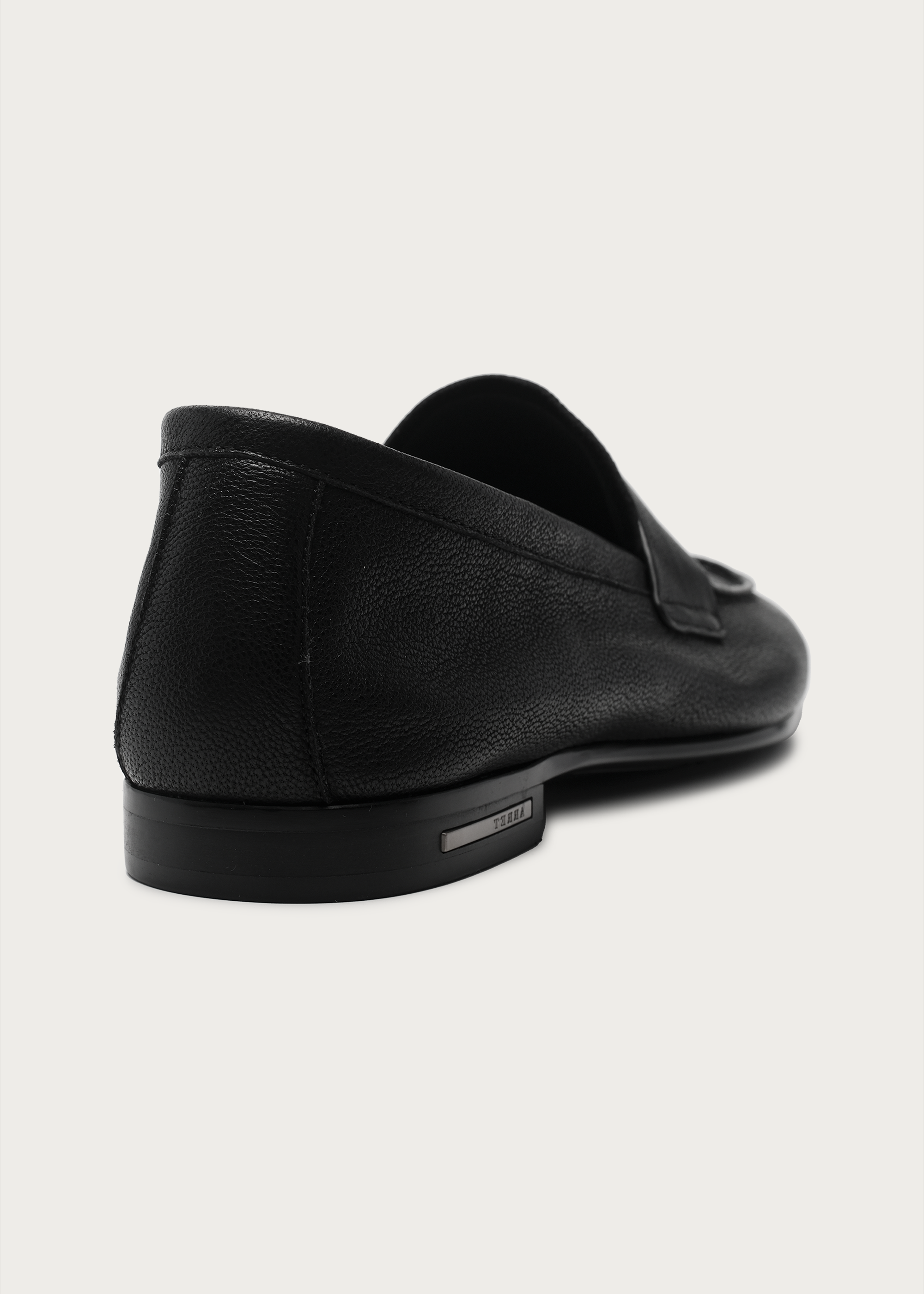 Dune Camel Leather Loafers Black