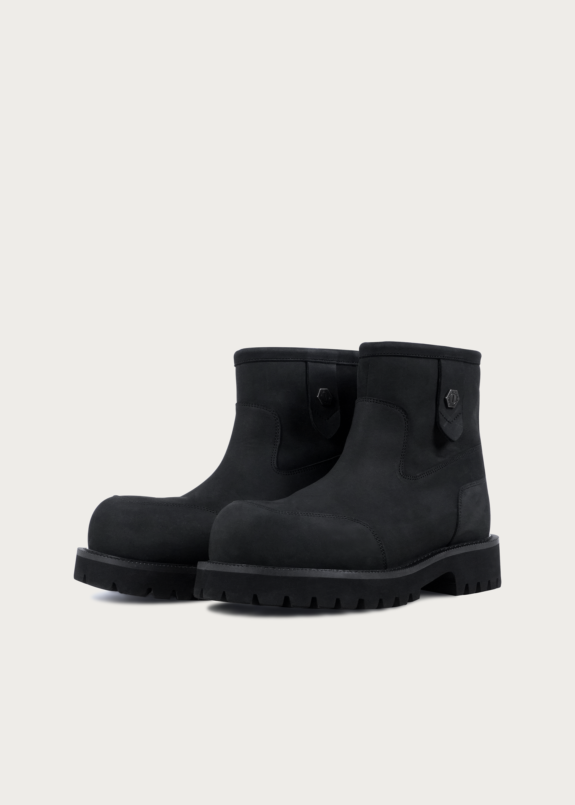 Snow boots Fleece Mid-top Matte black